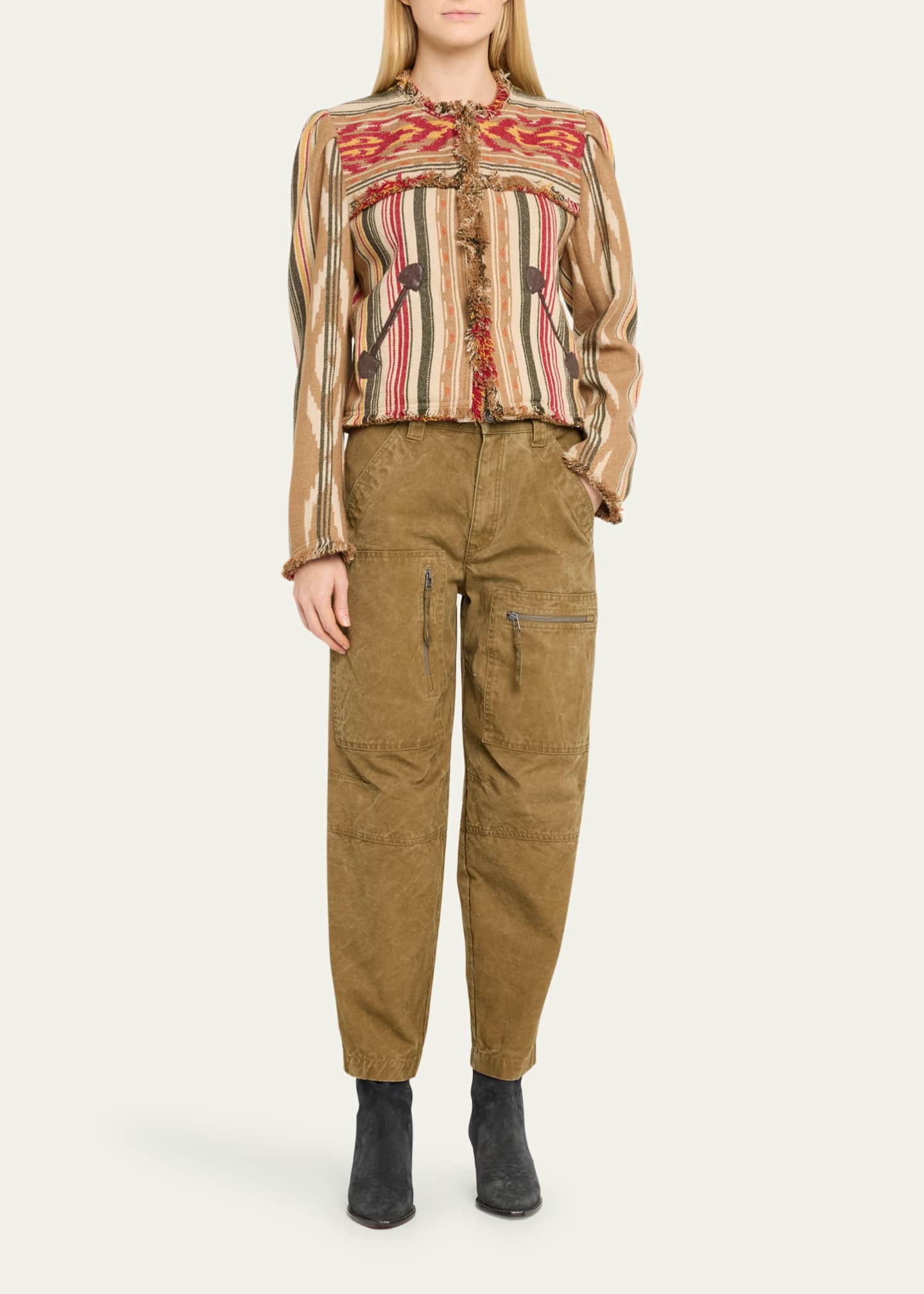 Etoile Isabel Marant Kelyane Tapered Cargo Pants Image 2 of 5
