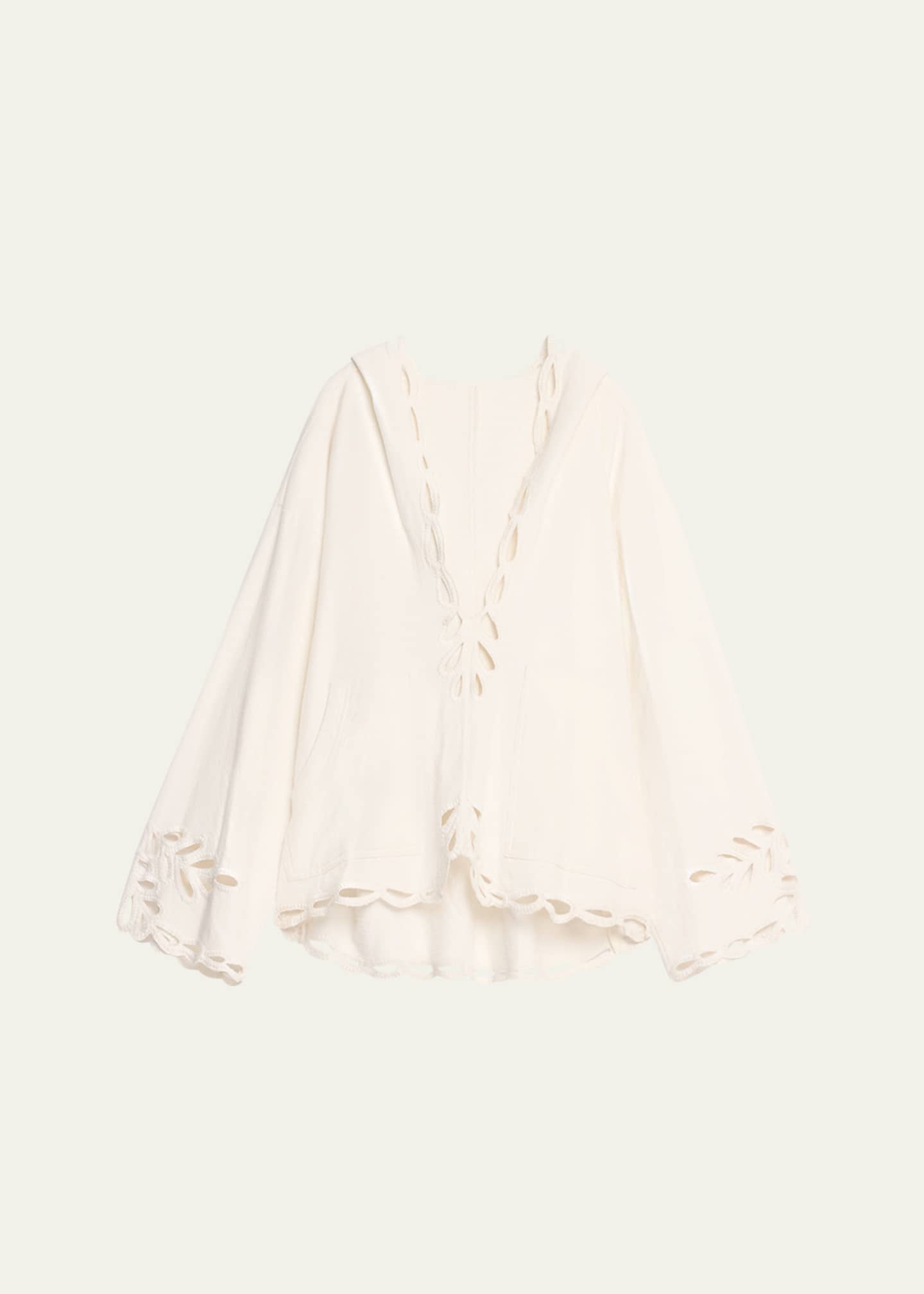 Etoile Isabel Marant Solvi Embroidered Hooded Pullover Image 1 of 5