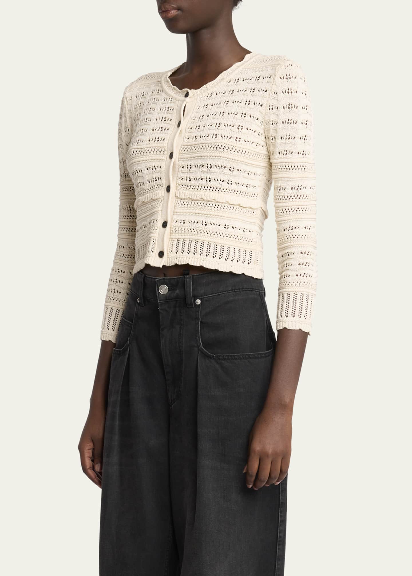 Etoile Isabel Marant Ajaline Openwork Cardigan Image 4 of 5