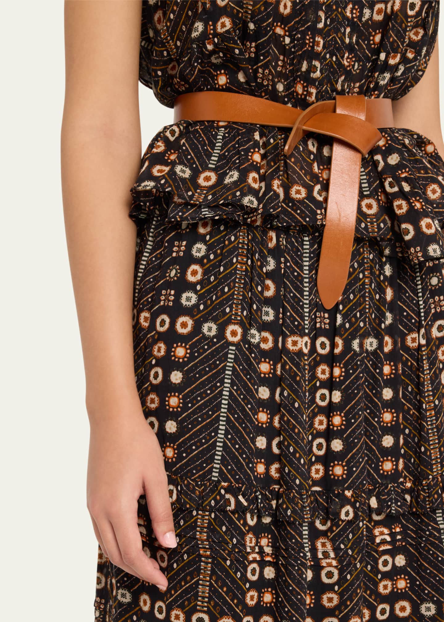 Etoile Isabel Marant Diya Tiered A-Line Maxi Skirt Image 5 of 5