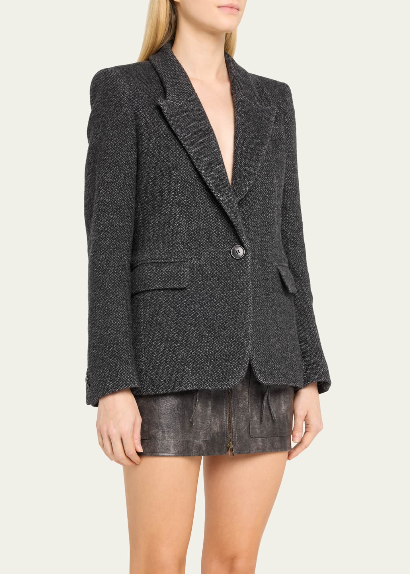 Etoile Isabel Marant Kerstin Single-Breasted Blazer Image 4 of 5
