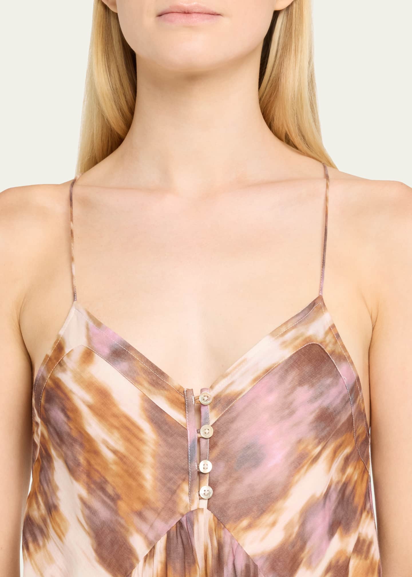 Etoile Isabel Marant Sabba Sleeveless Printed Midi Dress Image 5 of 5