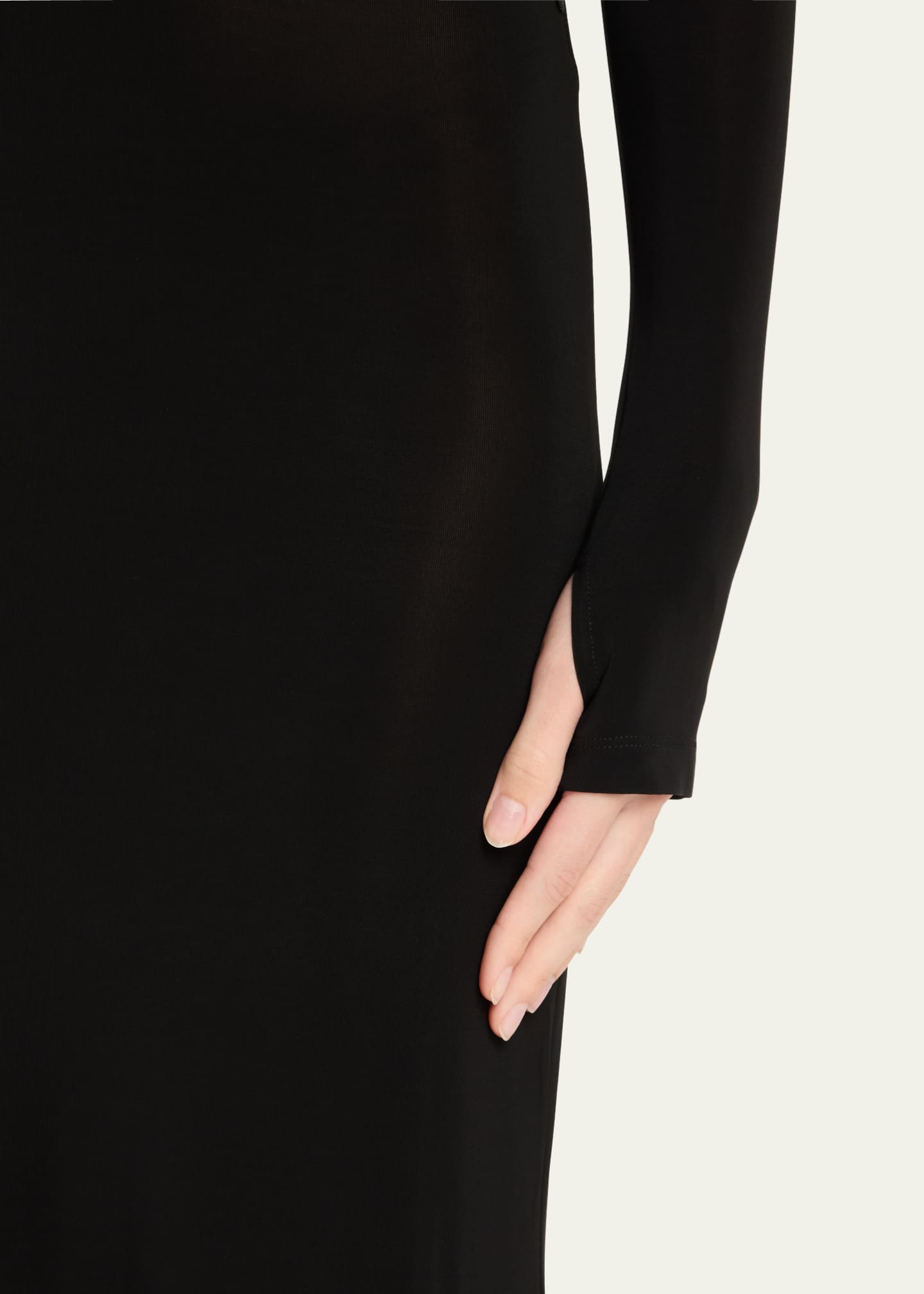 Marine Serre Regenerated Silk Scarves Open-Back Long Fitted Dress Image 5 of 5