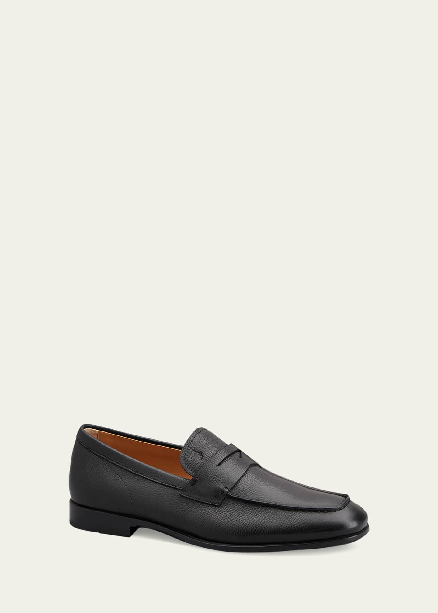Tod's Men's Mocassino Gomma Leather Penny Loafers - Bergdorf Goodman