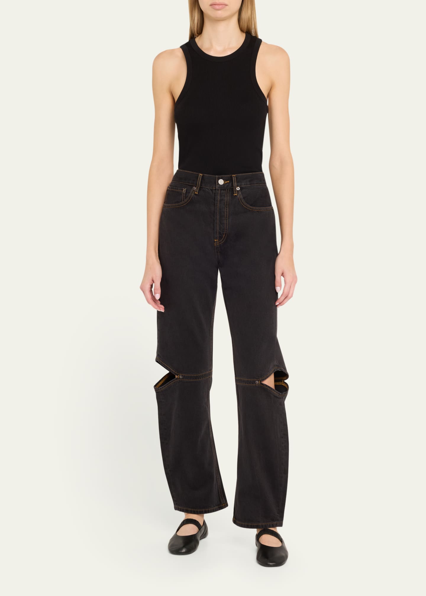 Still Here Cowgirl Cut-Out Jeans Image 2 of 5