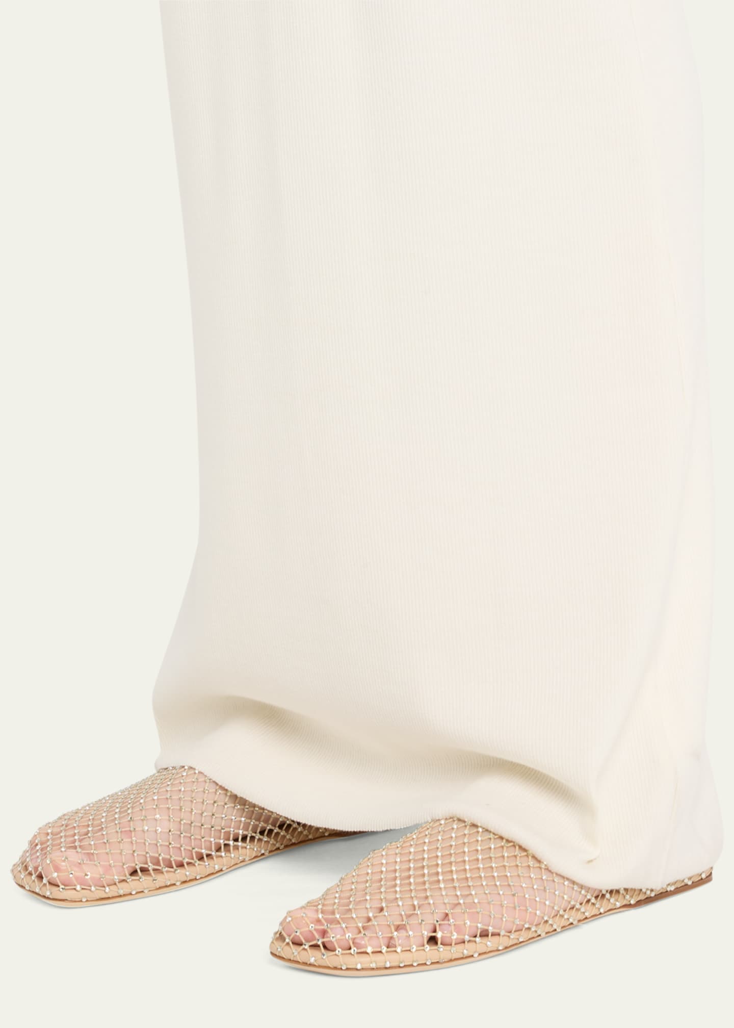 Christopher Esber Minette Crystal Net Slippers Image 2 of 6
