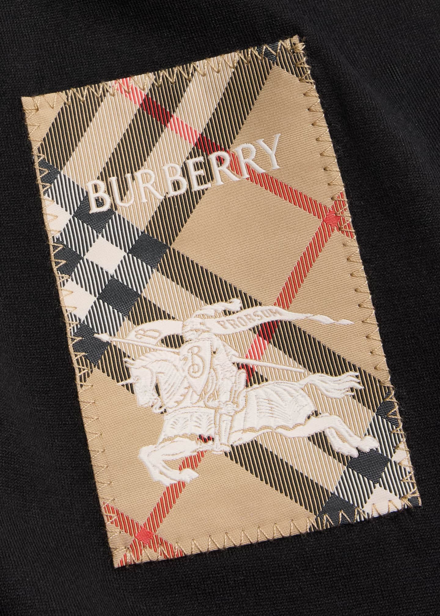 Burberry Boy's Cedar EKD Label Short-Sleeve Cotton T-Shirt, Size 3-14 Image 3 of 3
