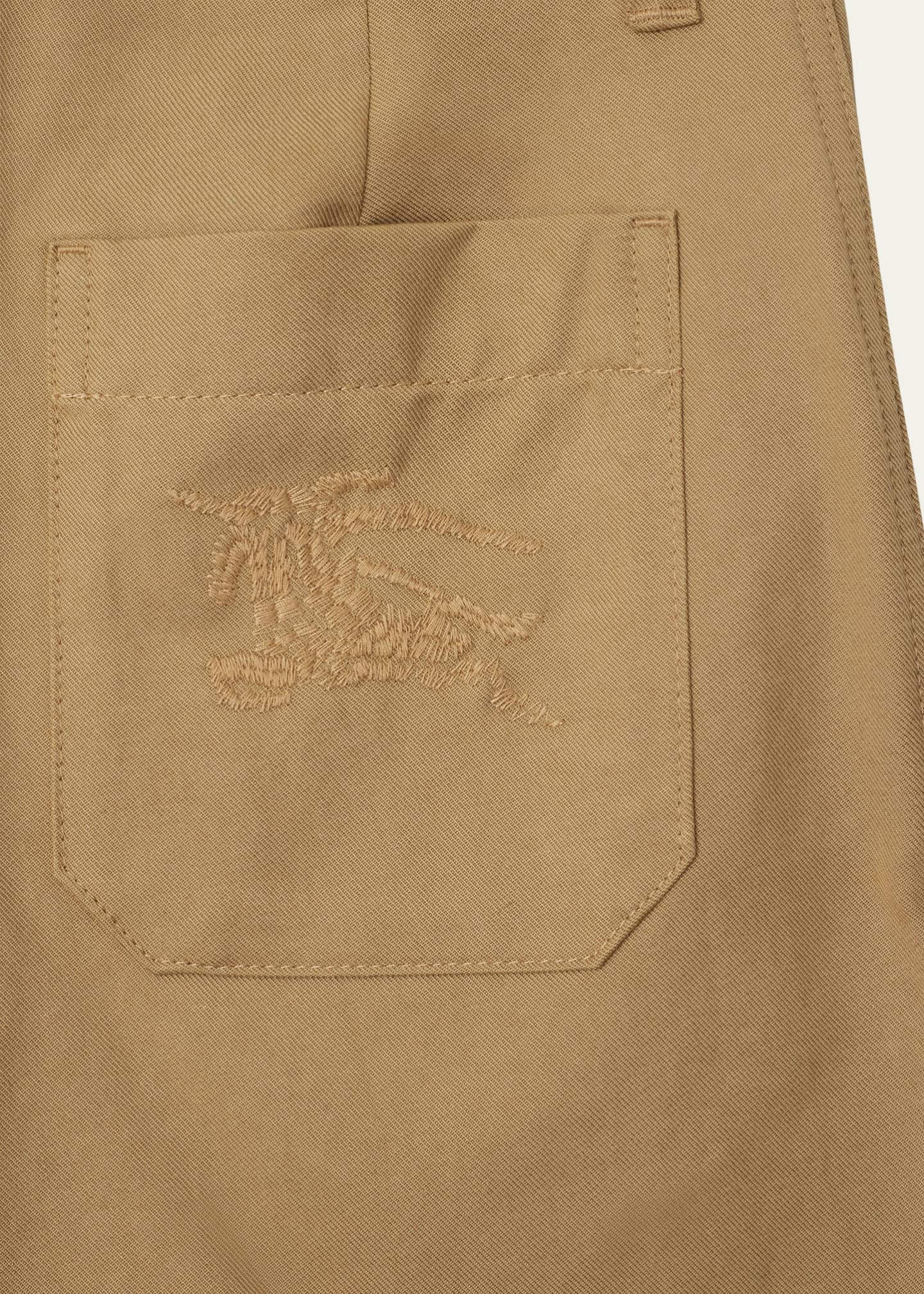 Burberry Boy's Oscar Embroidered EKD Shorts, Size 3-14 Image 3 of 3