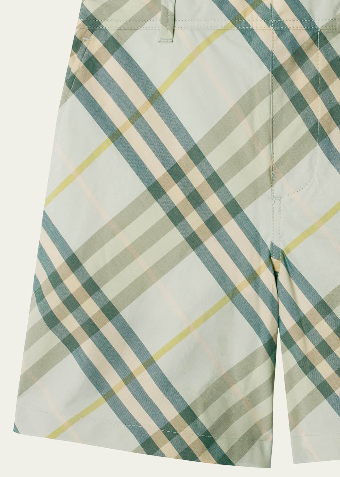 【国内発】BURBERRY / Juniors' Checked Cotton Oscar Shorts Burberry Boy's Oscar Check Woven Cotton Shorts, Size 3-14