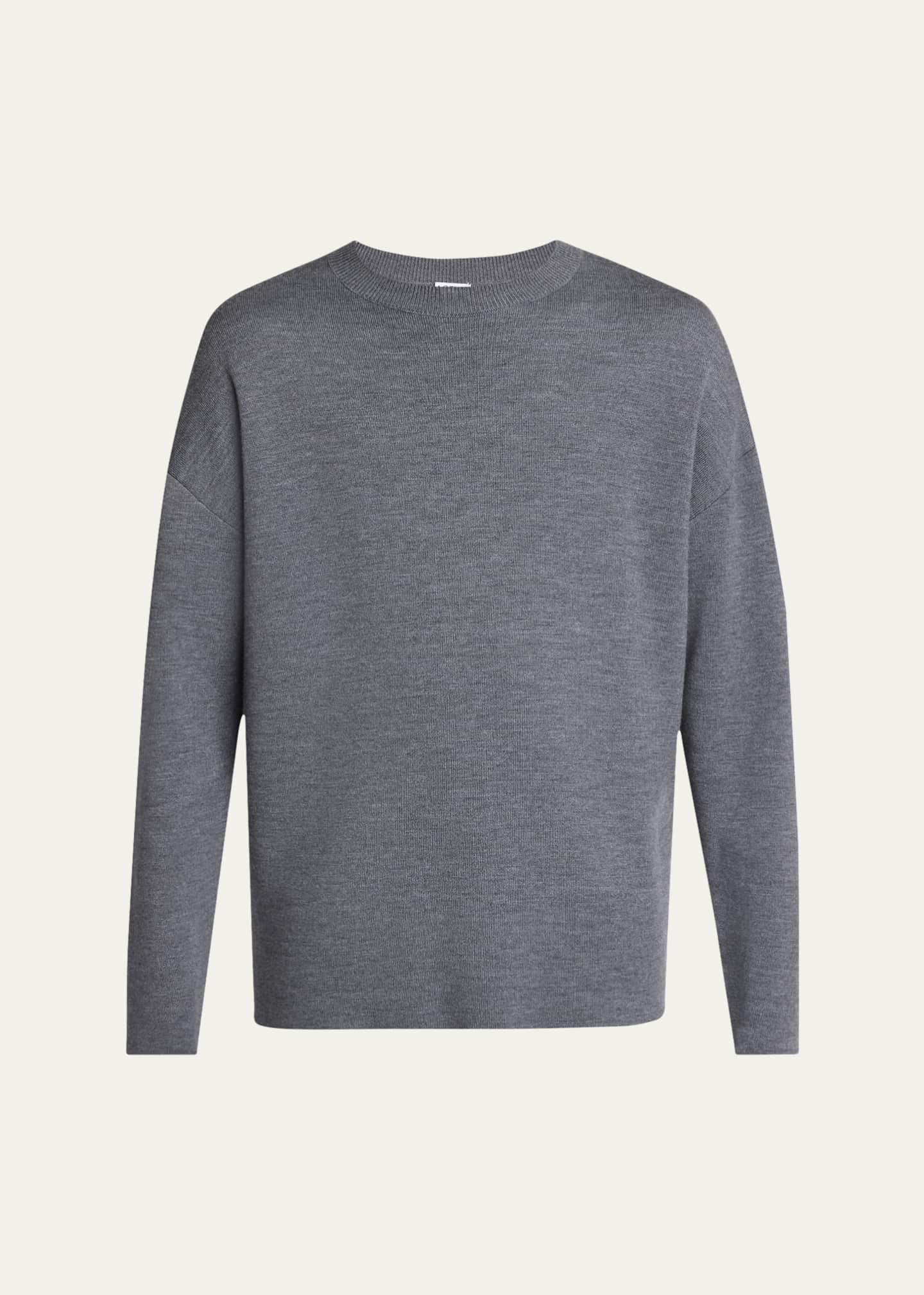 Men's Anagram Elbow Patch Sweater