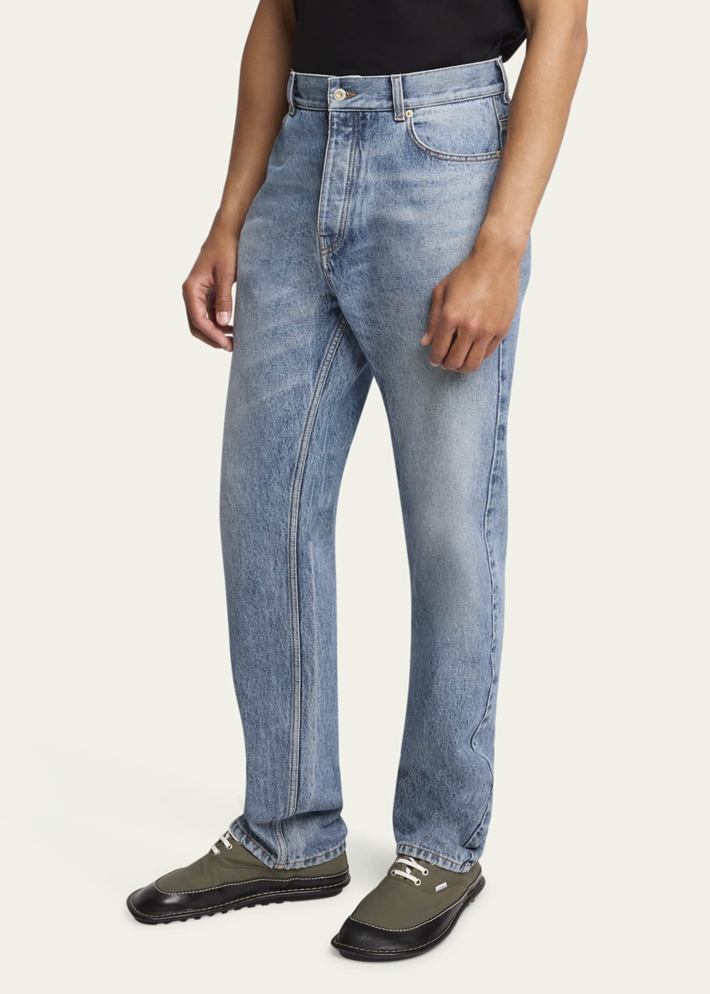 Loewe Men's Jeans with Leather Patch Image 4 of 5