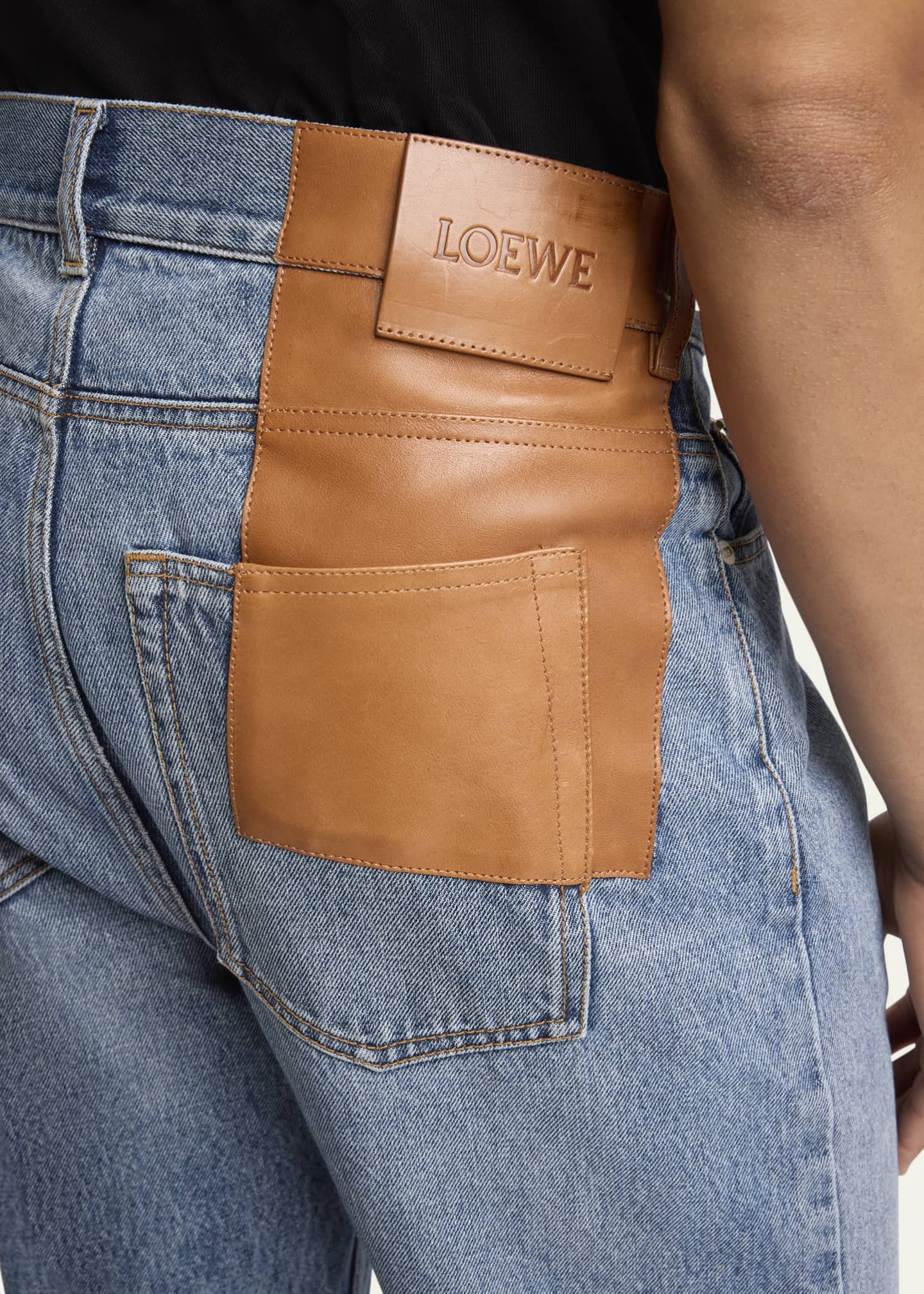 Loewe Men's Jeans with Leather Patch Image 5 of 5