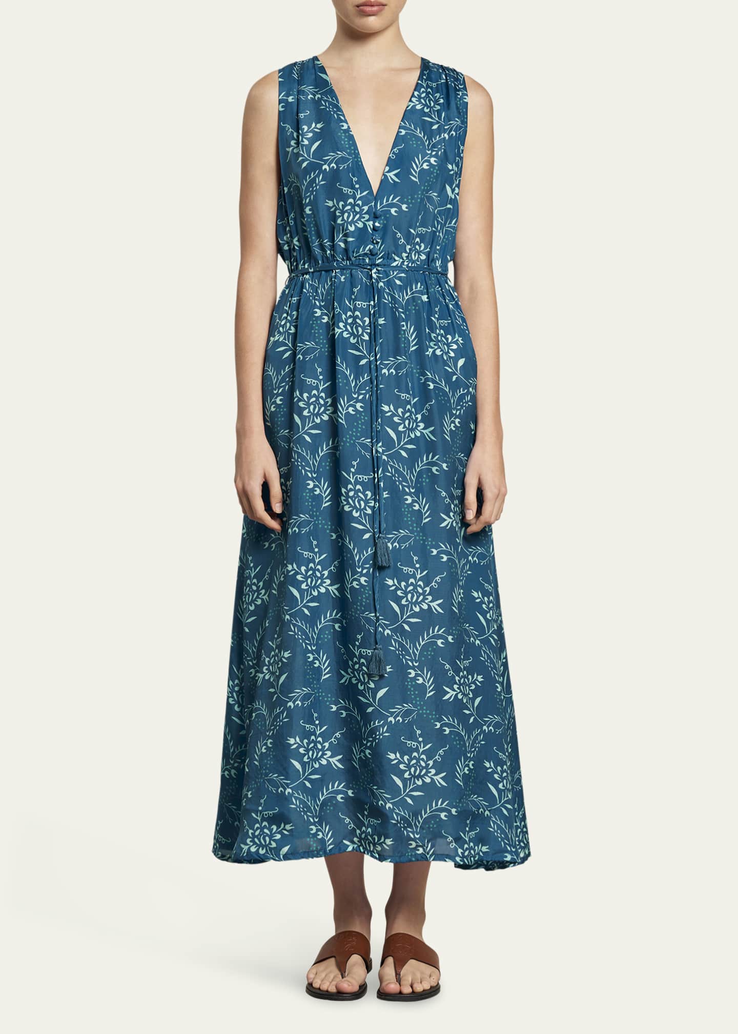 Hannah Artwear Claudia Draped Midi Dress Image 2 of 5
