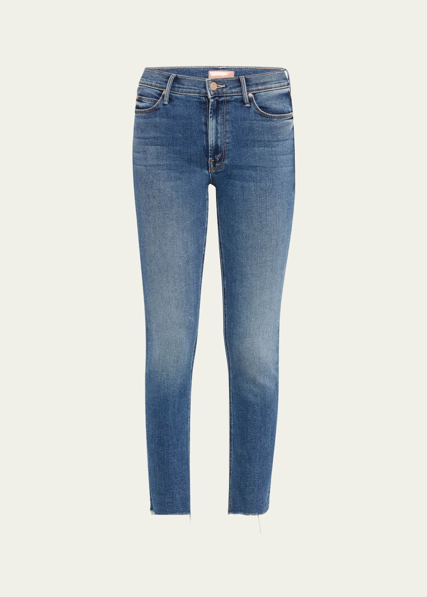 MOTHER The Mid-Rise Dazzler Flood Fray Jeans Image 1 of 4