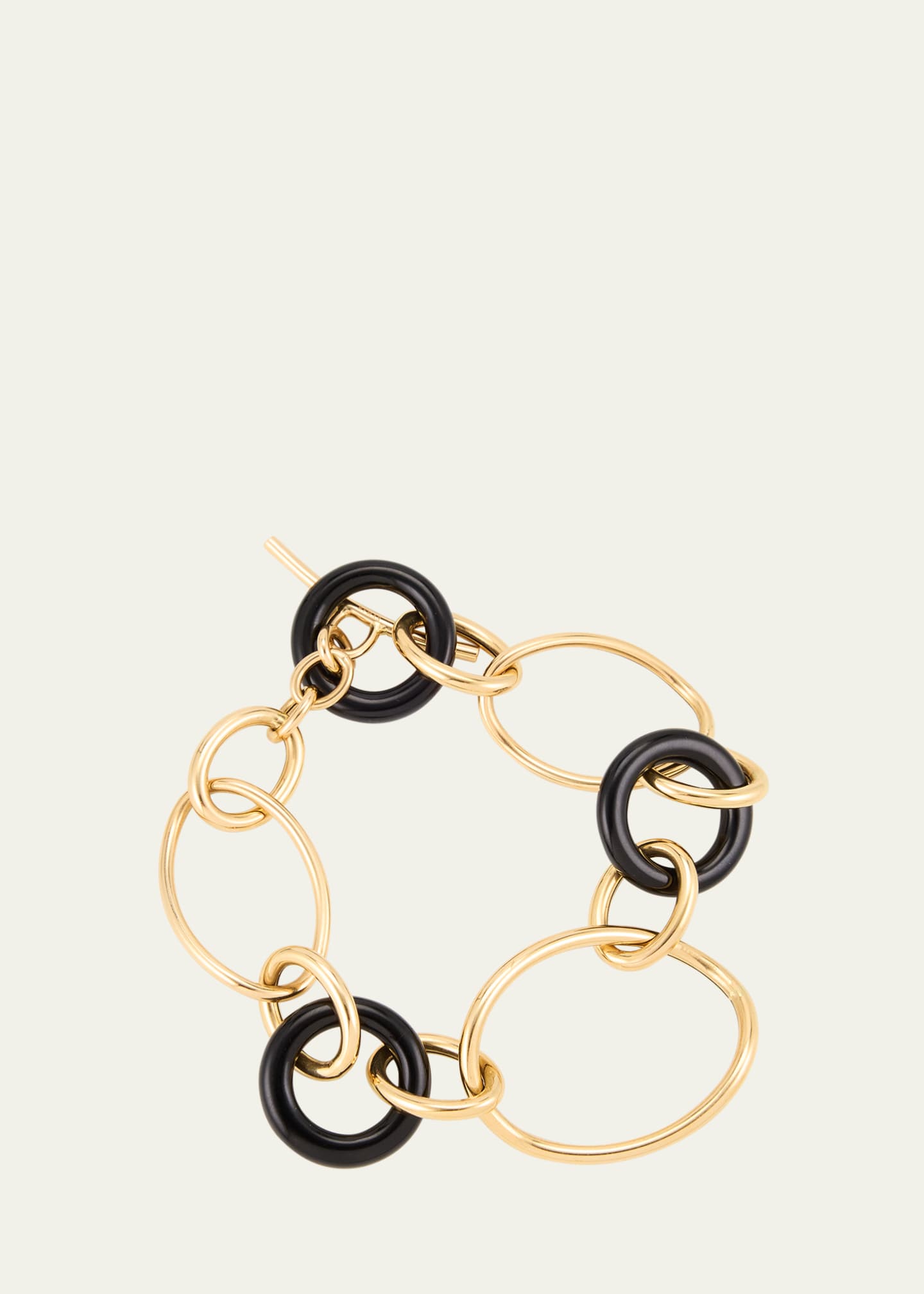 FARAONE MENNELLA by R.F.M.A.S. 18K Yellow Gold and Black Onyx Stella Bracelet Image 1 of 2