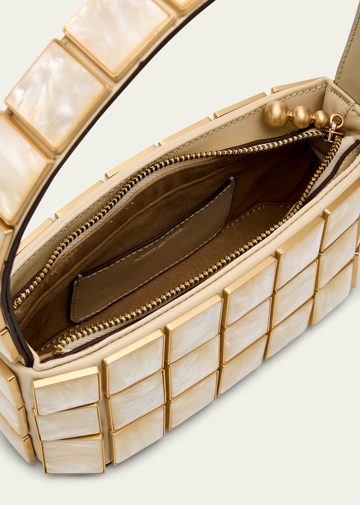 Cult Gaia Romy Geometric Acrylic Shoulder Bag Image 4 of 6