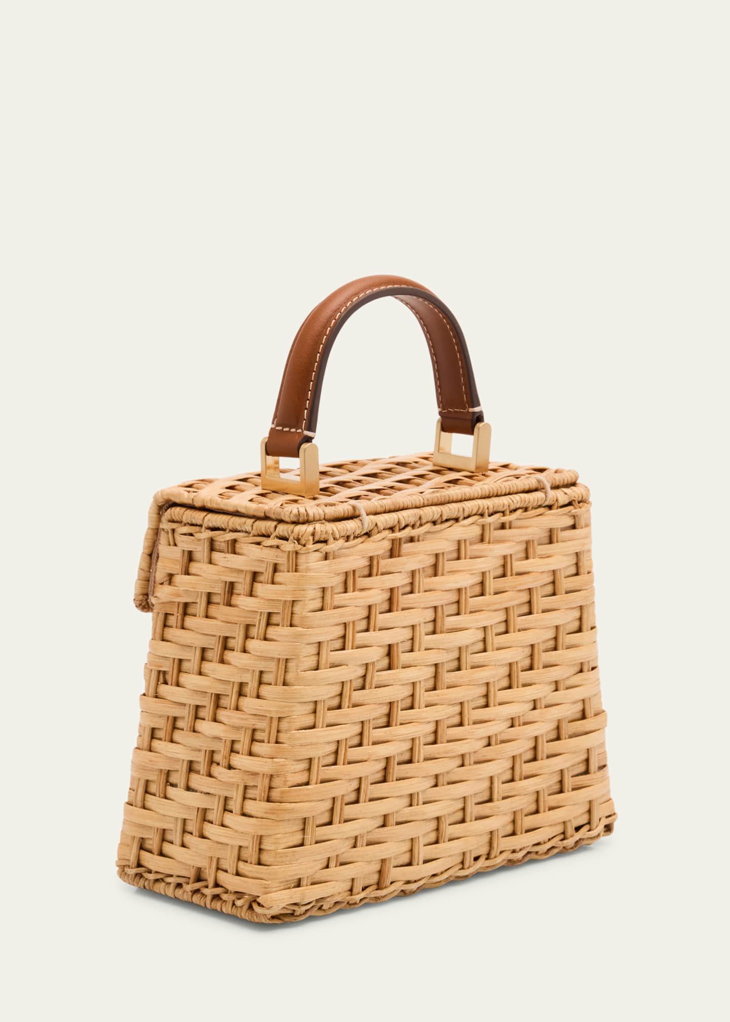 Cult Gaia Sybil Raffia Crossbody Bag Light Toasted