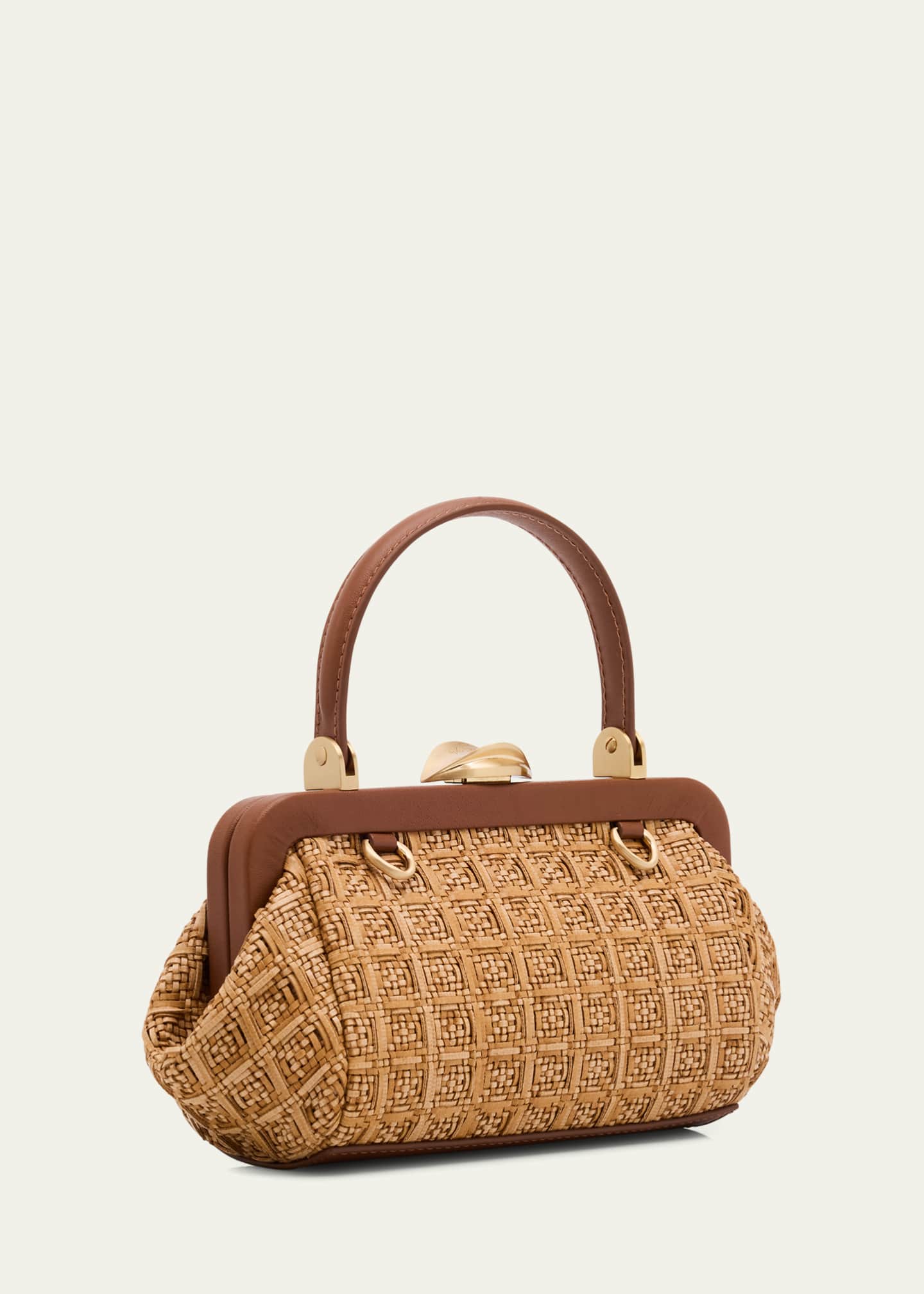 Cult Gaia Zuma Frame Woven Crossbody Bag Image 3 of 6