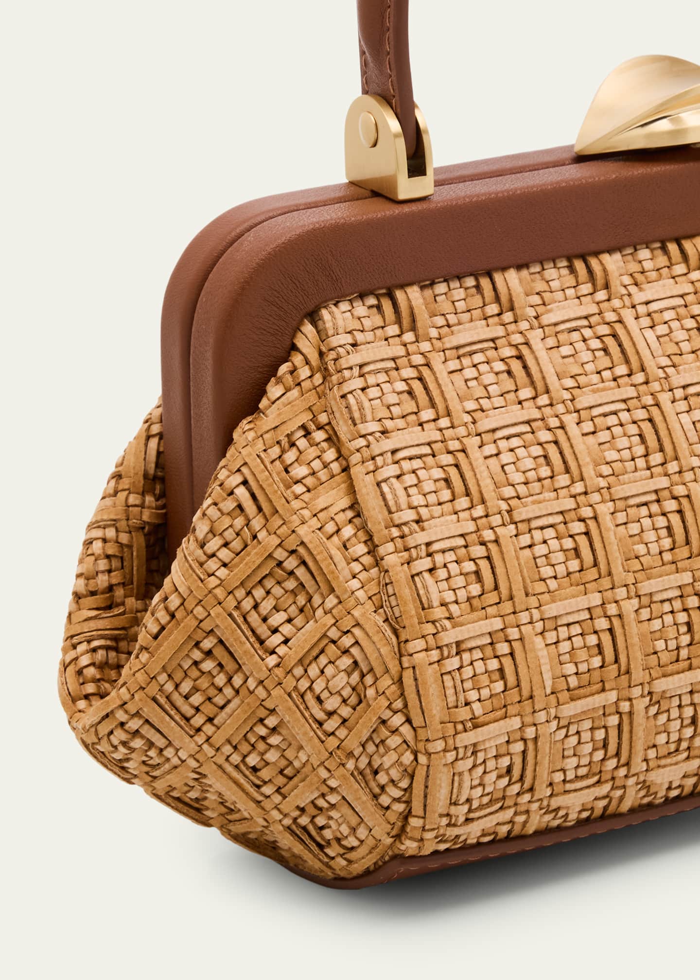 Cult Gaia Zuma Frame Woven Crossbody Bag Image 6 of 6