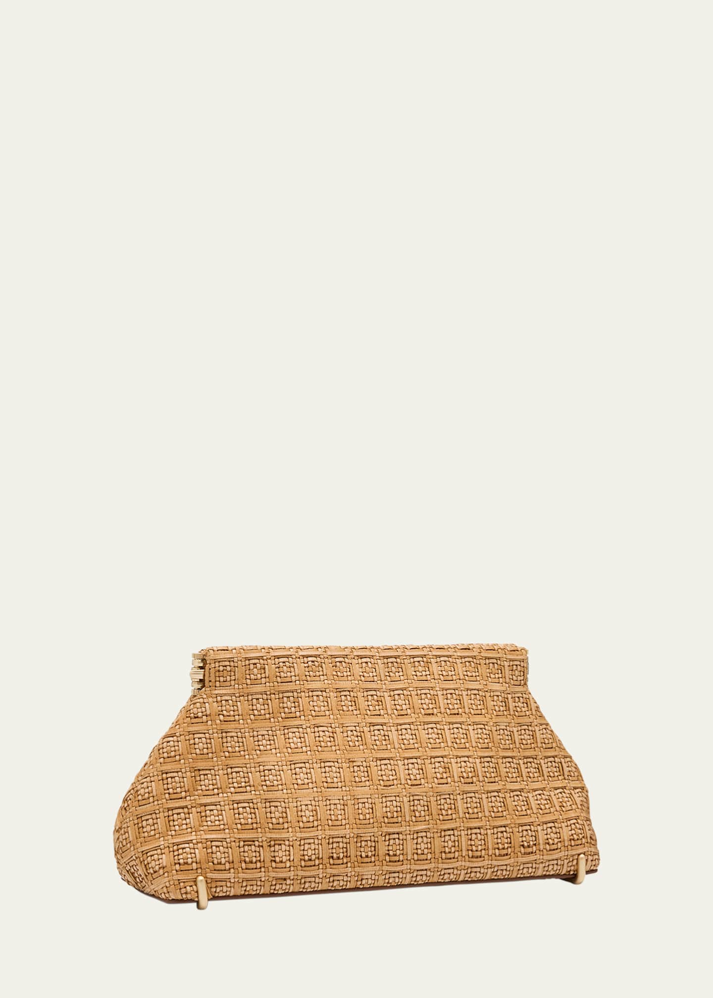 Cult Gaia Lillia Mini Woven Clutch Bag Image 3 of 6