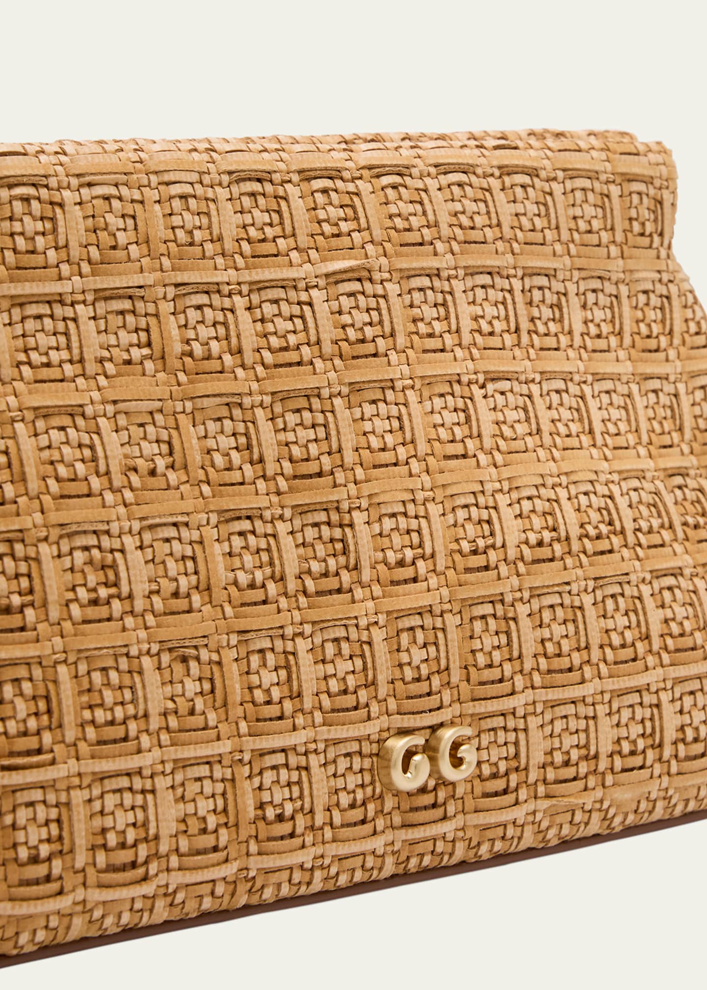 Cult Gaia Lillia Mini Woven Clutch Bag Image 6 of 6