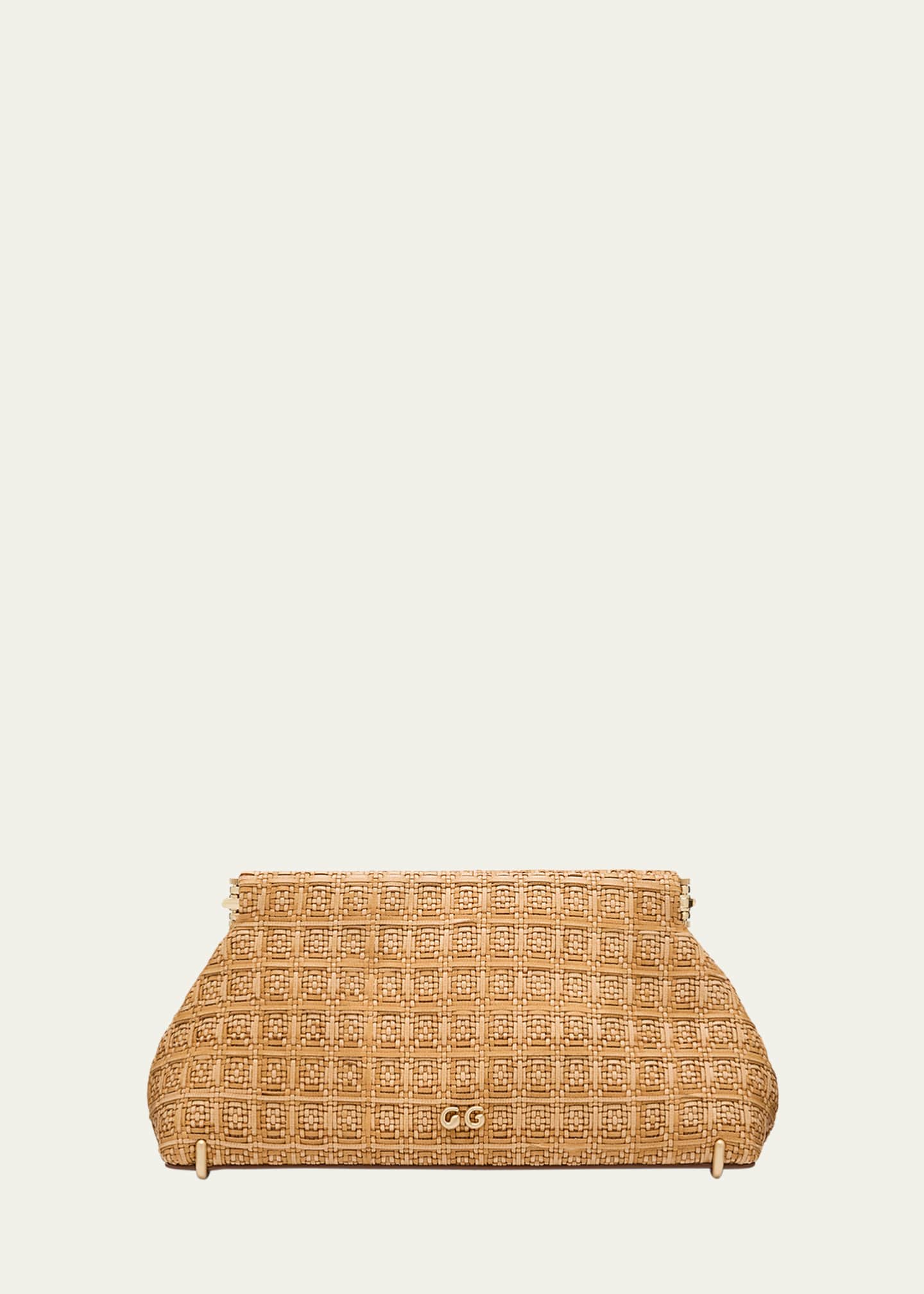 Cult Gaia Lillia Mini Woven Clutch Bag Image 1 of 6