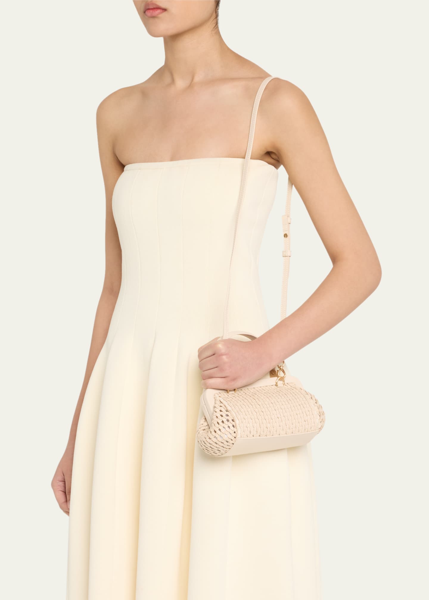 Cult Gaia Zuma Frame Woven Crossbody Bag Image 2 of 6