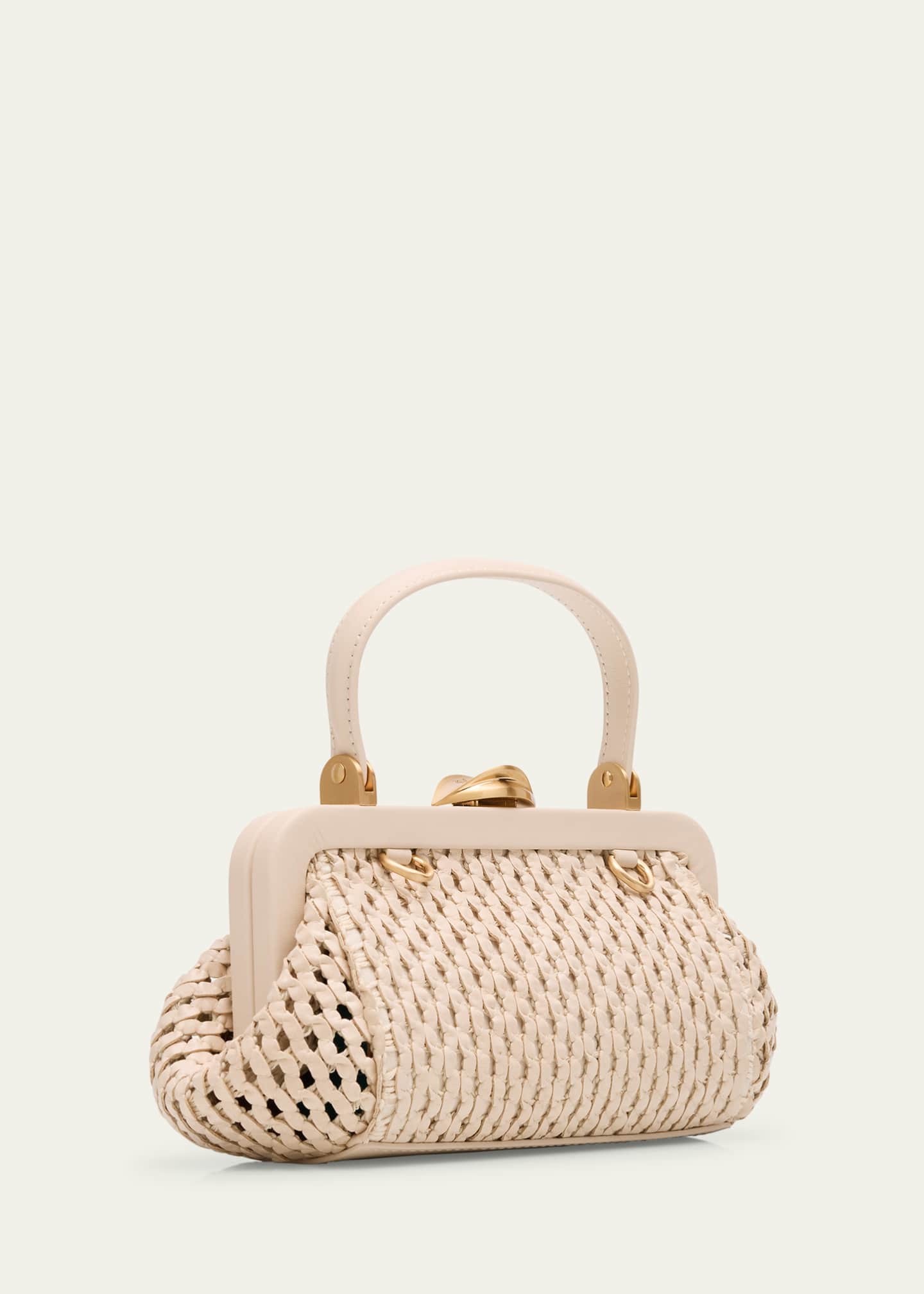 Cult Gaia Zuma Frame Woven Crossbody Bag Image 3 of 6