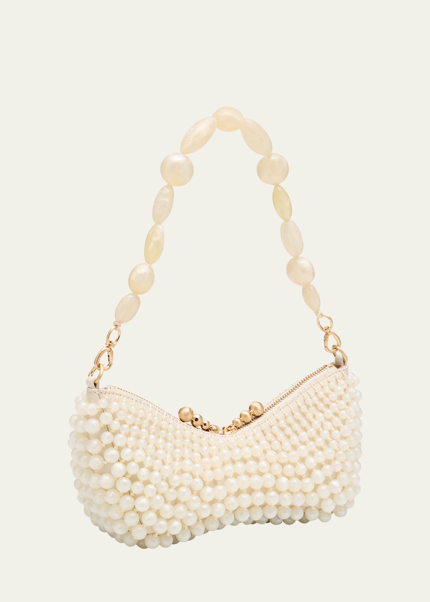 Cult Gaia Mercier Beaded Zip Shoulder Bag - Bergdorf Goodman