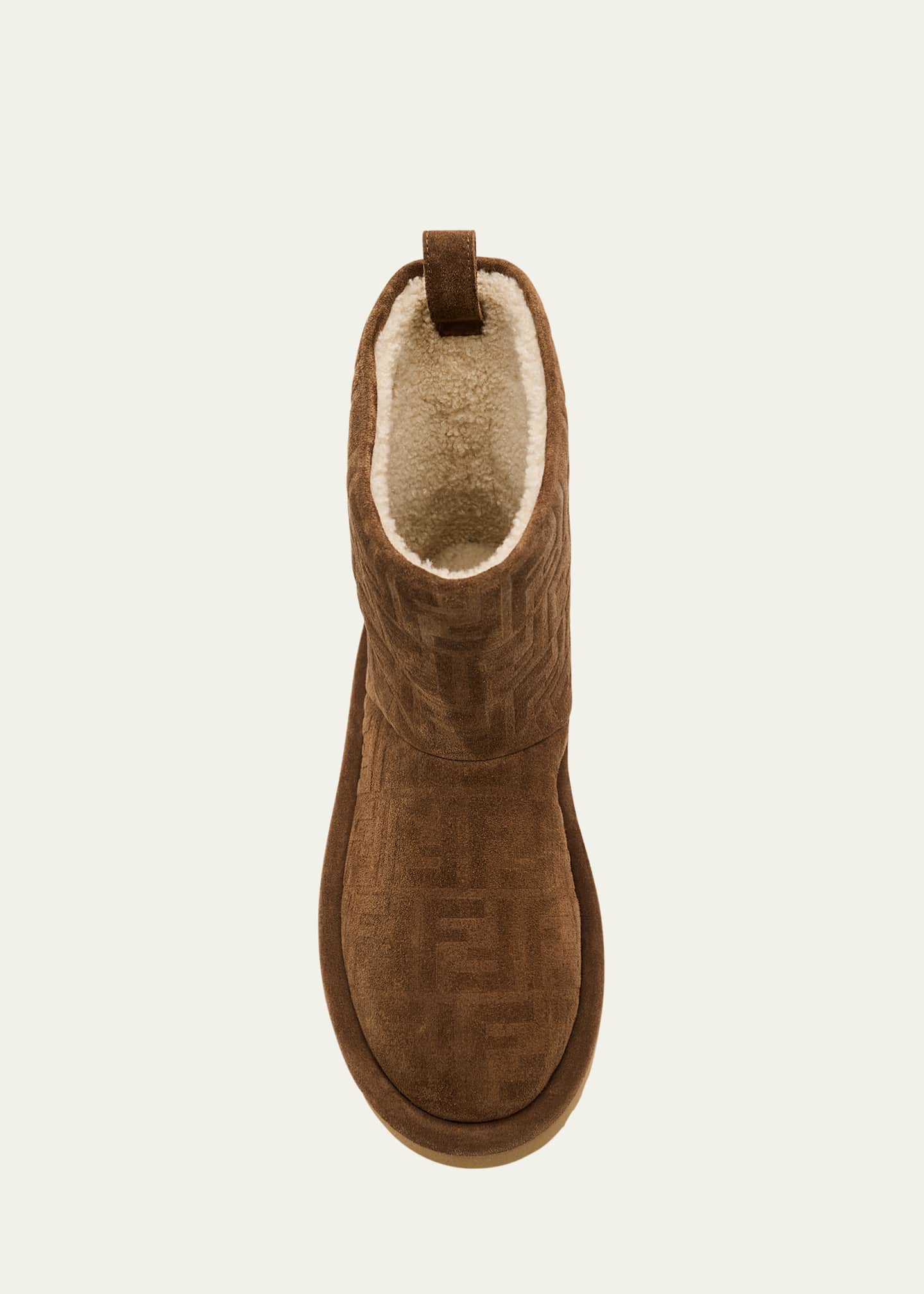 Fendi Shearling-Lined FF Embossed Leather Ski Boots Image 6 of 6