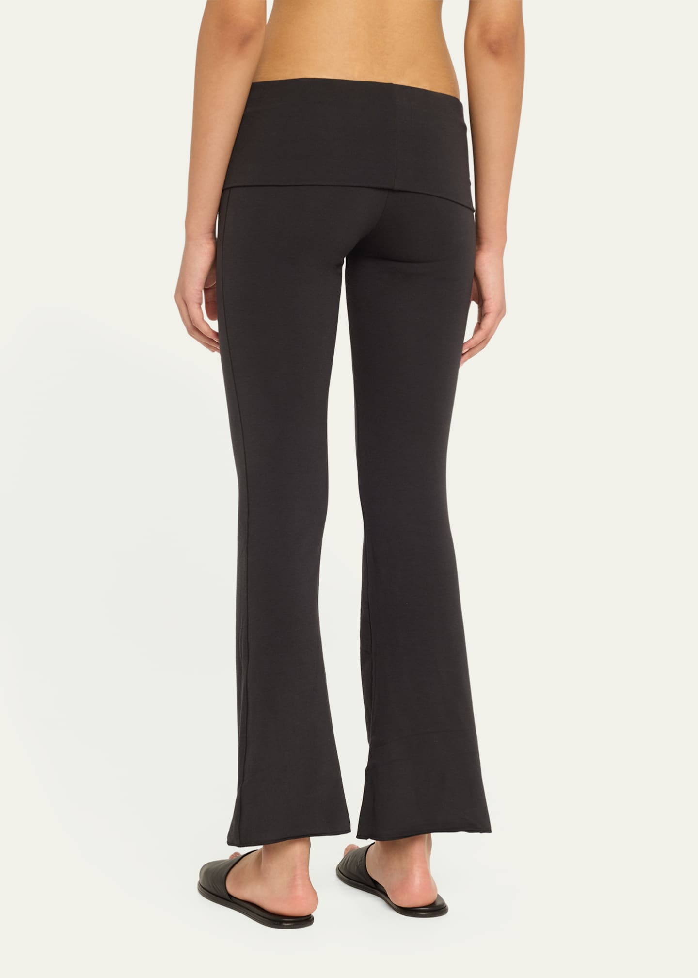 SKIMS Cotton Jersey Foldover Flare-Leg Pants Image 3 of 5