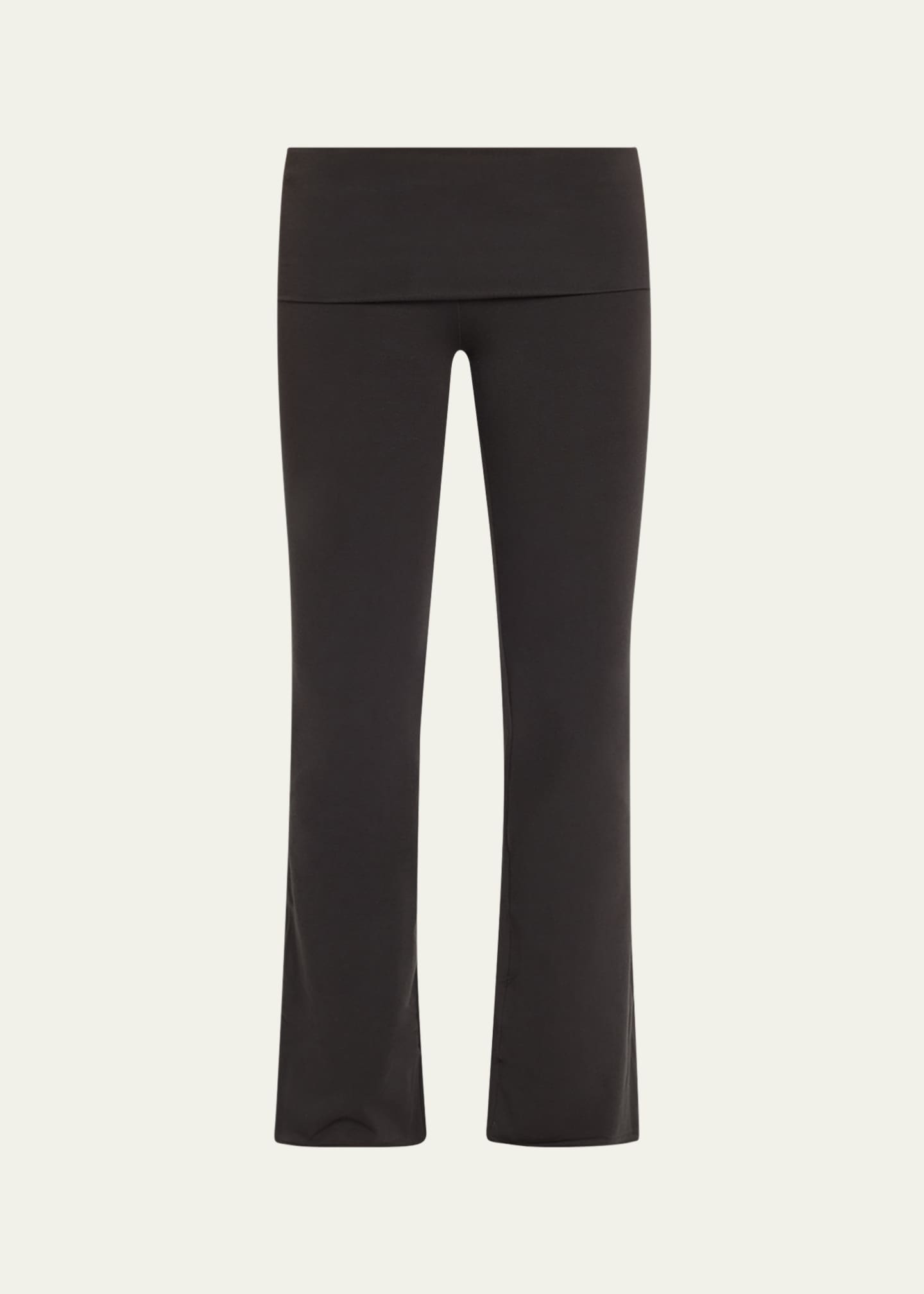 SKIMS Cotton Jersey Foldover Flare-Leg Pants Image 1 of 5