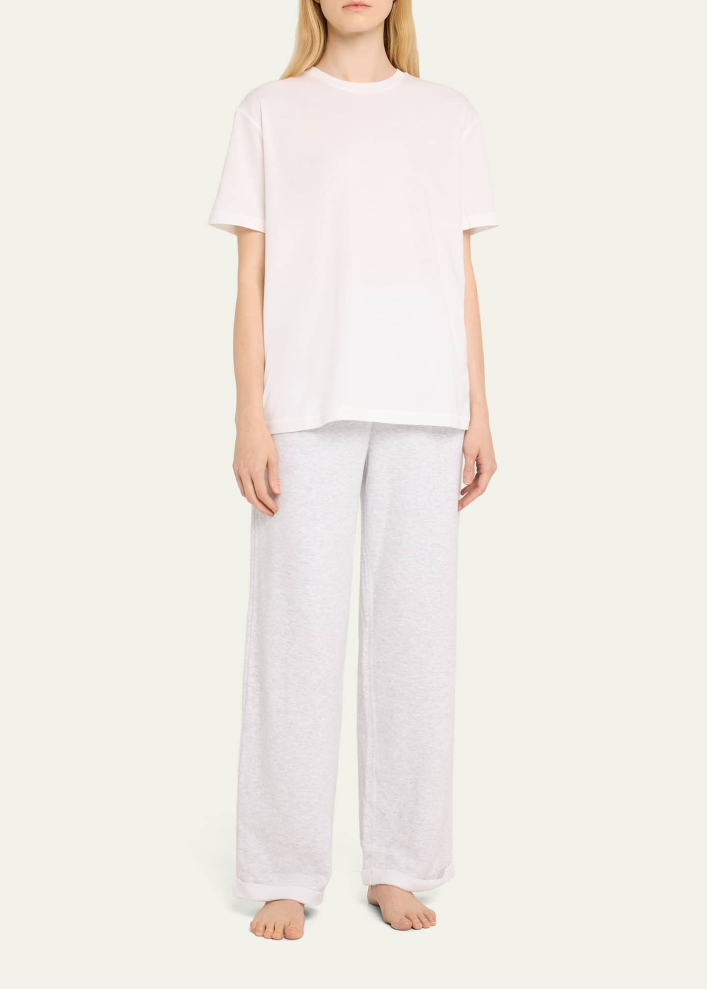 Cotton Fleece Classic Straight-Leg Pants - Thumbnail 2