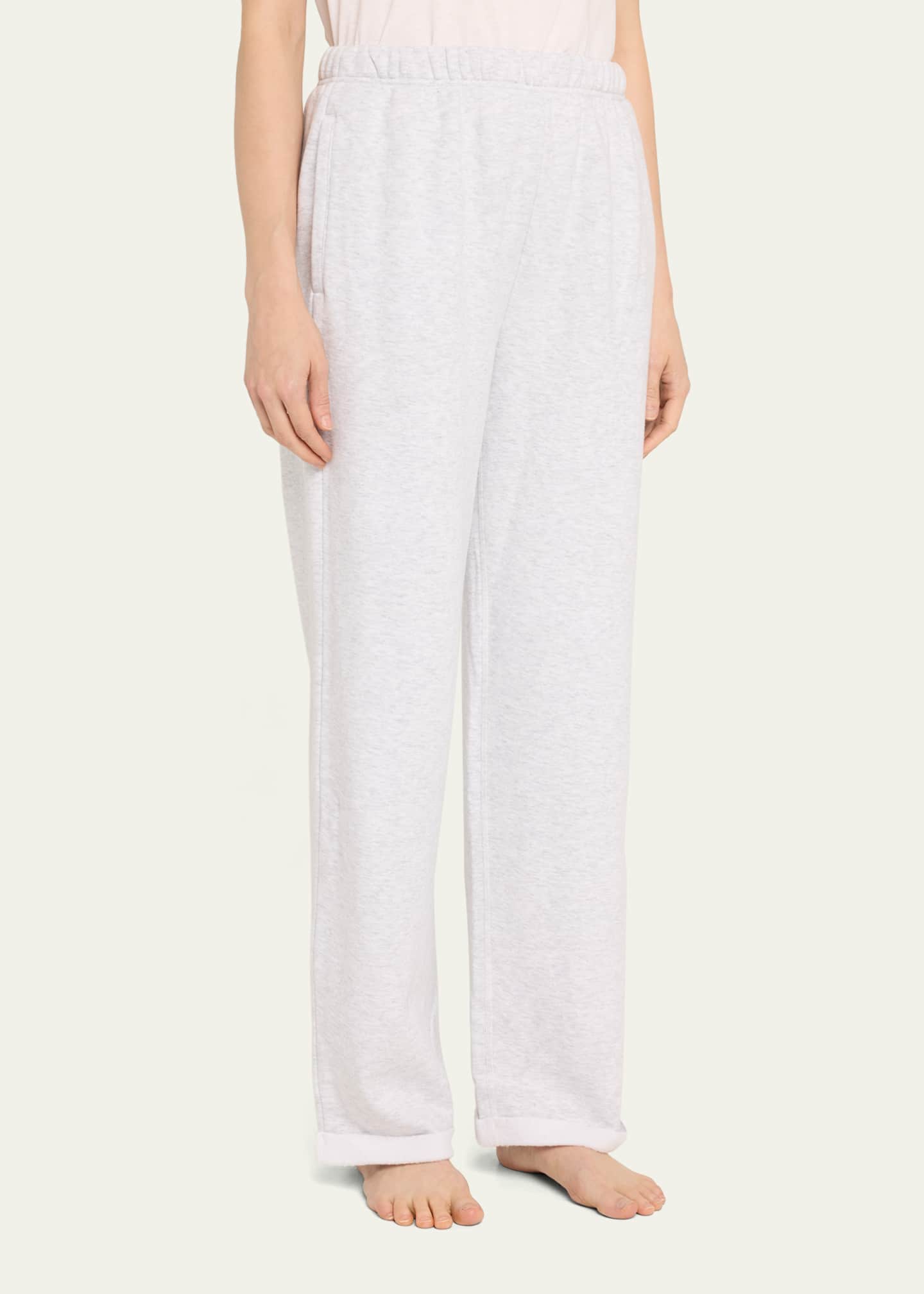 Cotton Fleece Classic Straight-Leg Pants - Thumbnail 4