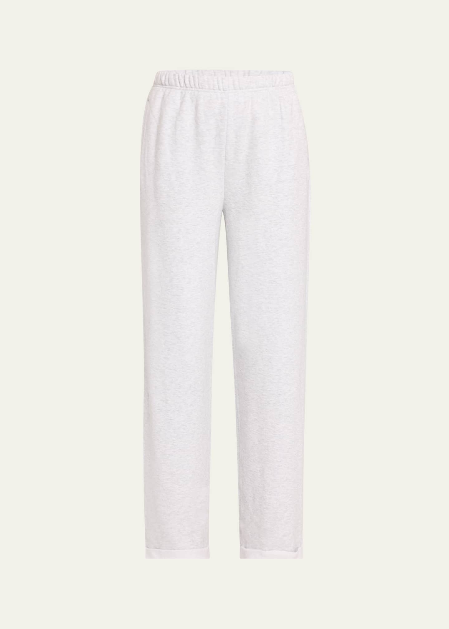 Cotton Fleece Classic Straight-Leg Pants