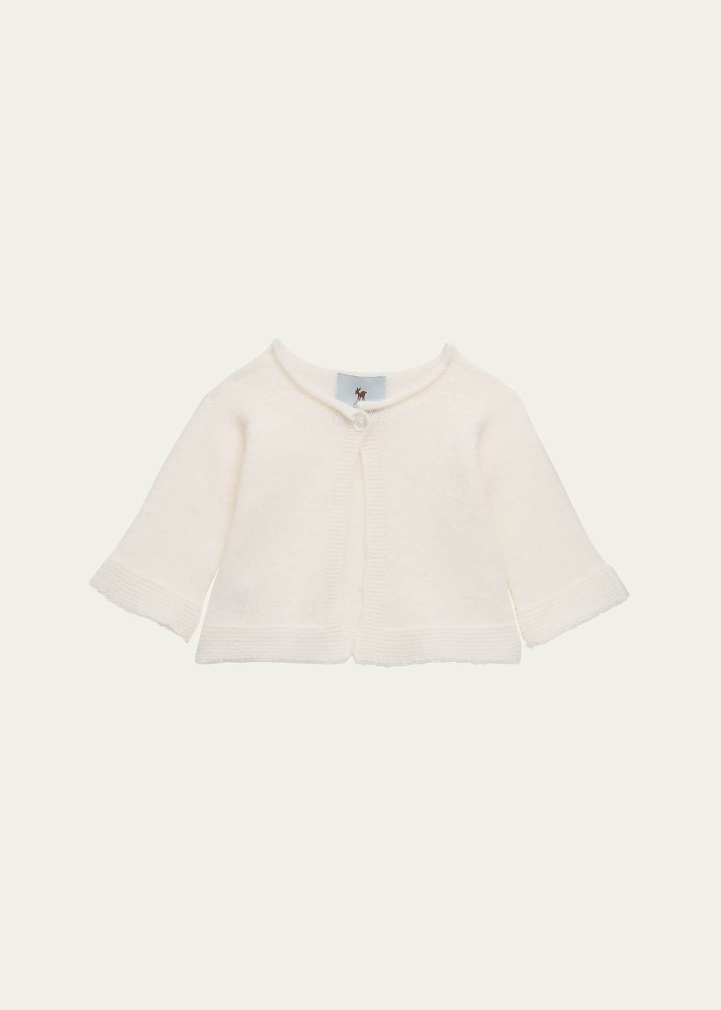 G.H.Hurt & Son Kid's Cashmere Baby Cardigan, Size Newborn Image 1 of 3