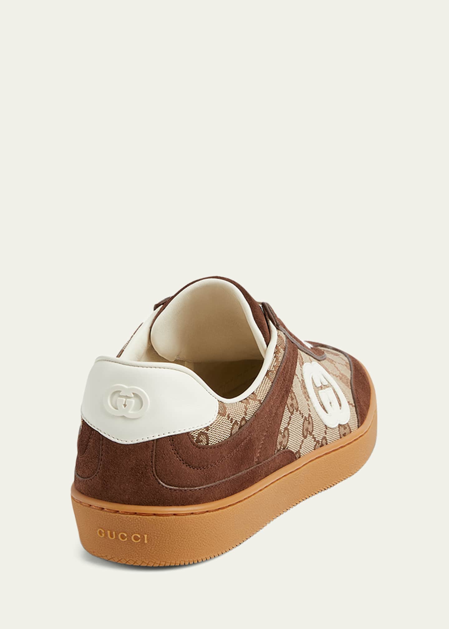 【関税＆送料込み】Gucci G75 Low-Top Sneakers Gucci G75 Canvas & Suede Low-Top Sneakers | Saks Fifth Avenue