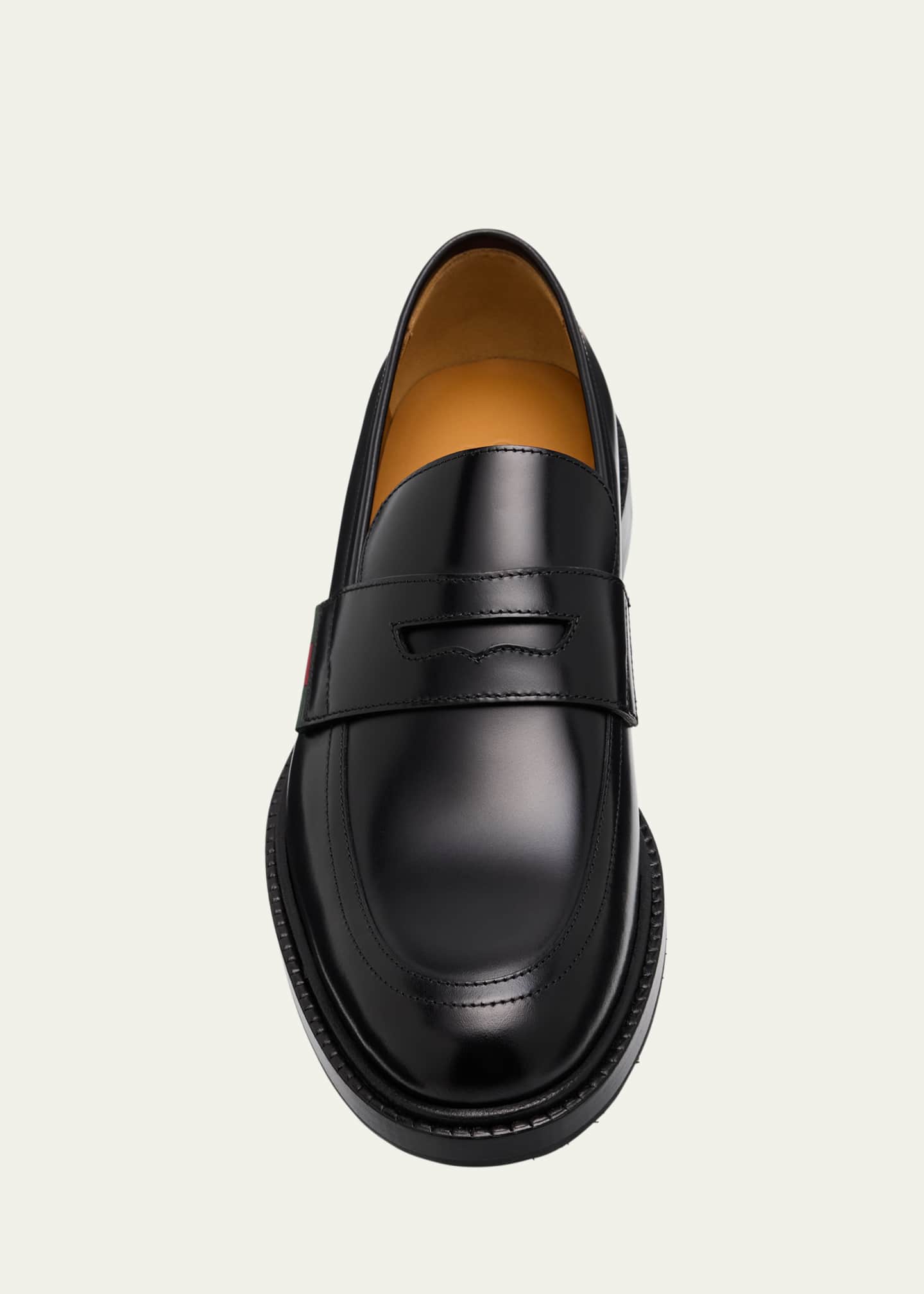 Gucci Men's William Leather Penny Loafers Image 4 of 4