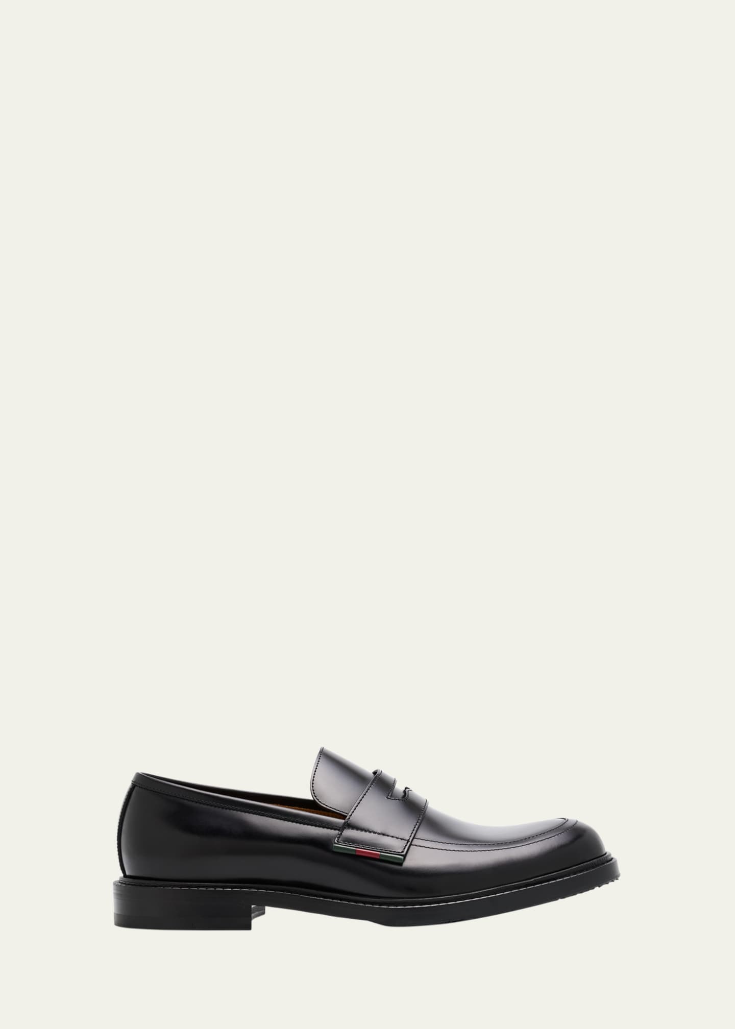 Gucci Men's William Leather Penny Loafers Image 1 of 4