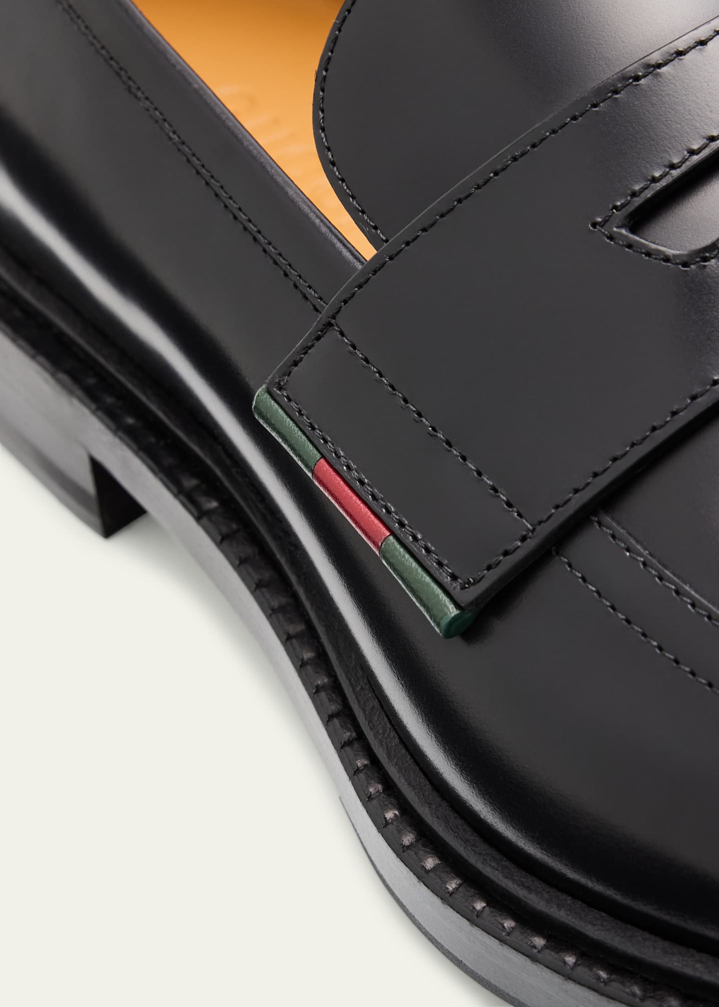 Gucci Men's William Leather Penny Loafers Image 3 of 4