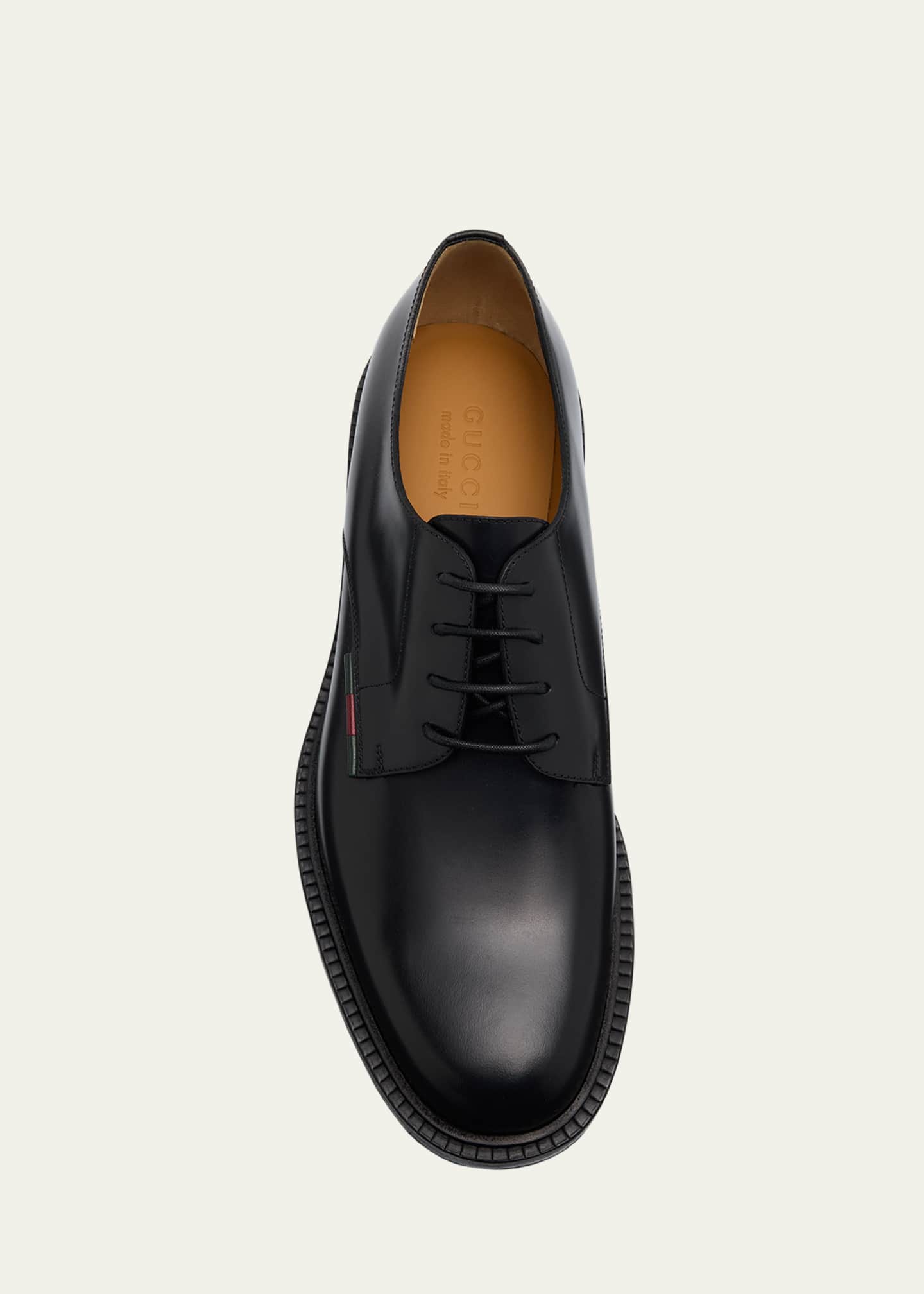 Gucci Men's William Leather Derby Shoes Image 4 of 4