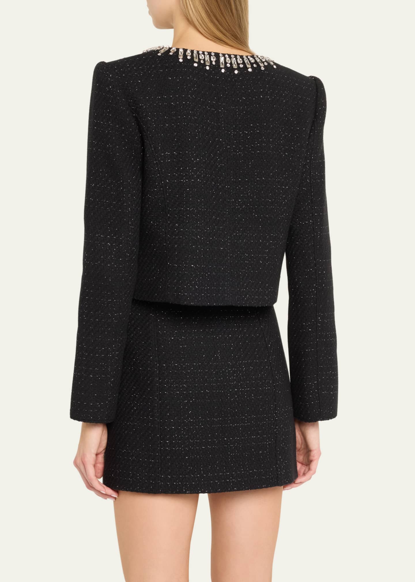 Cinq a Sept Randi Deco Border Tweed Jacket Image 3 of 5