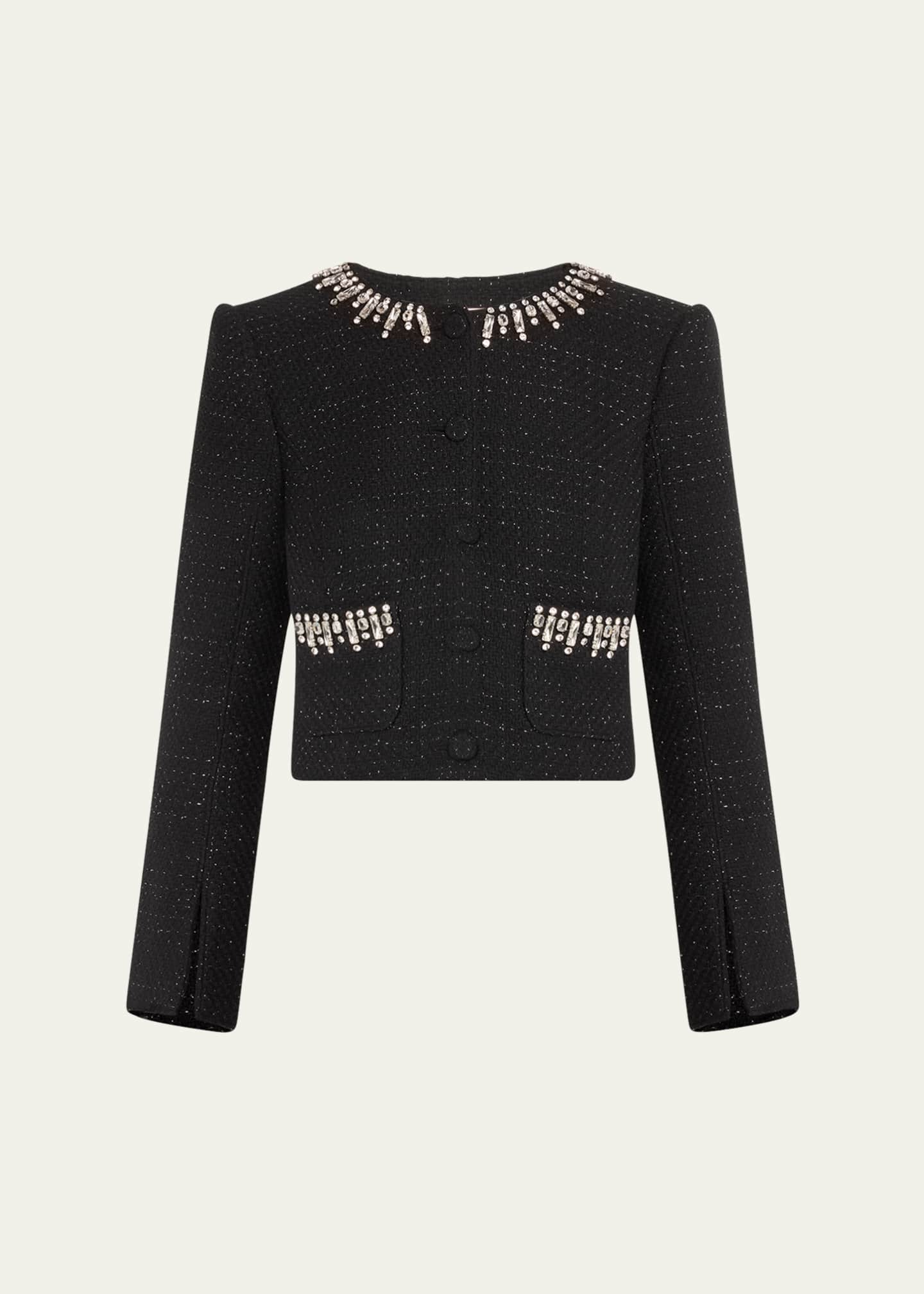 Cinq a Sept Randi Deco Border Tweed Jacket Image 1 of 5