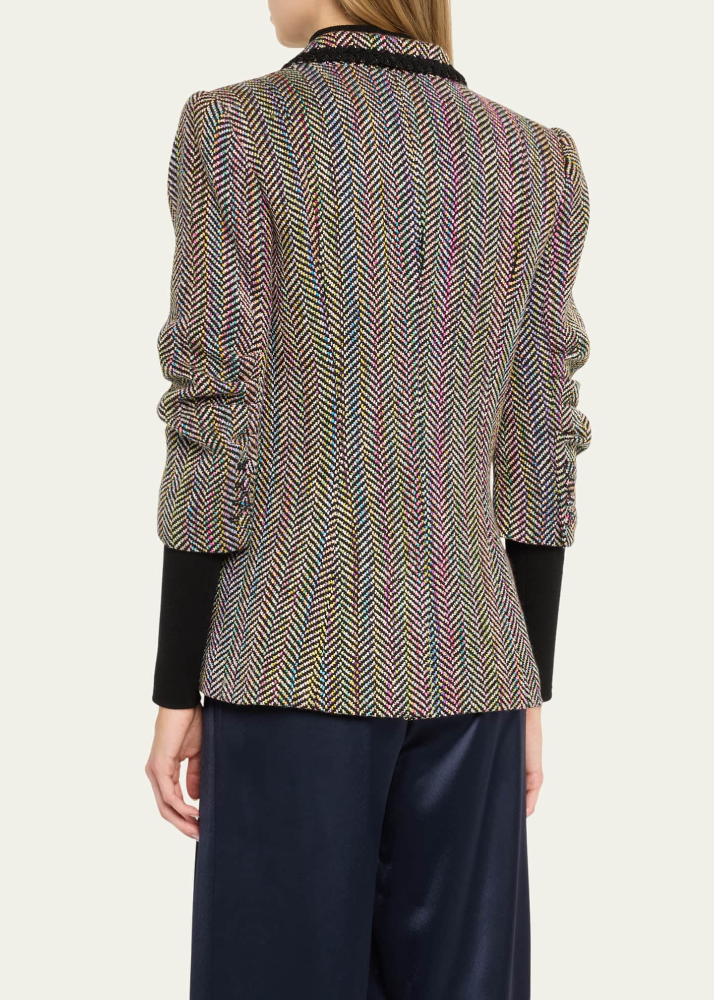 Cinq a Sept Khloe Tweed Blazer Image 3 of 5