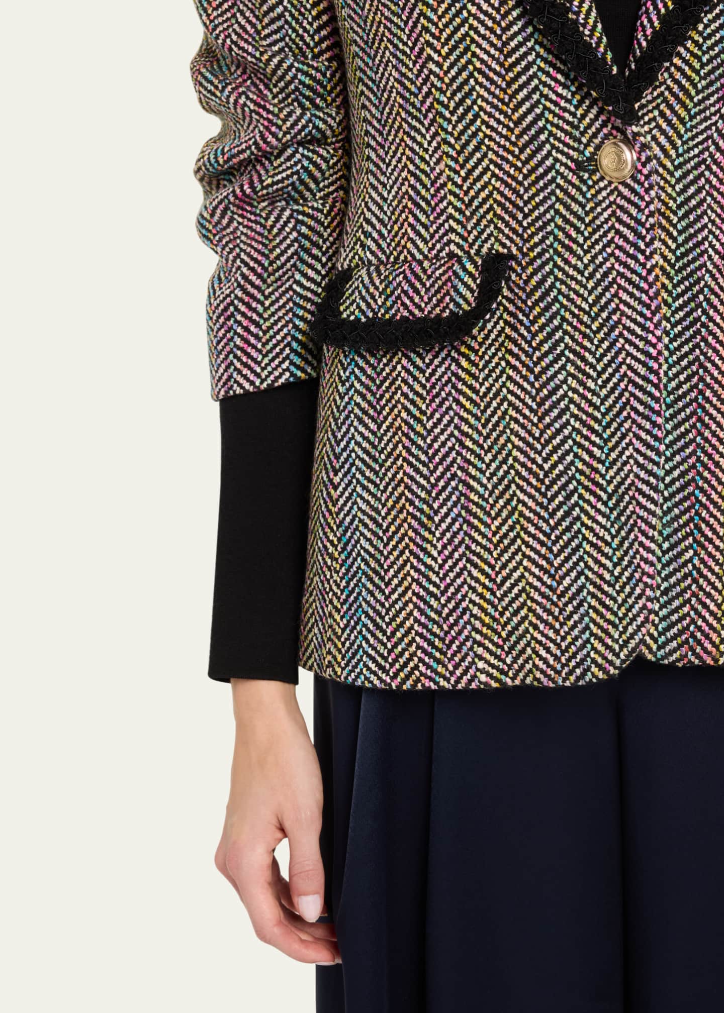 Cinq a Sept Khloe Tweed Blazer Image 5 of 5