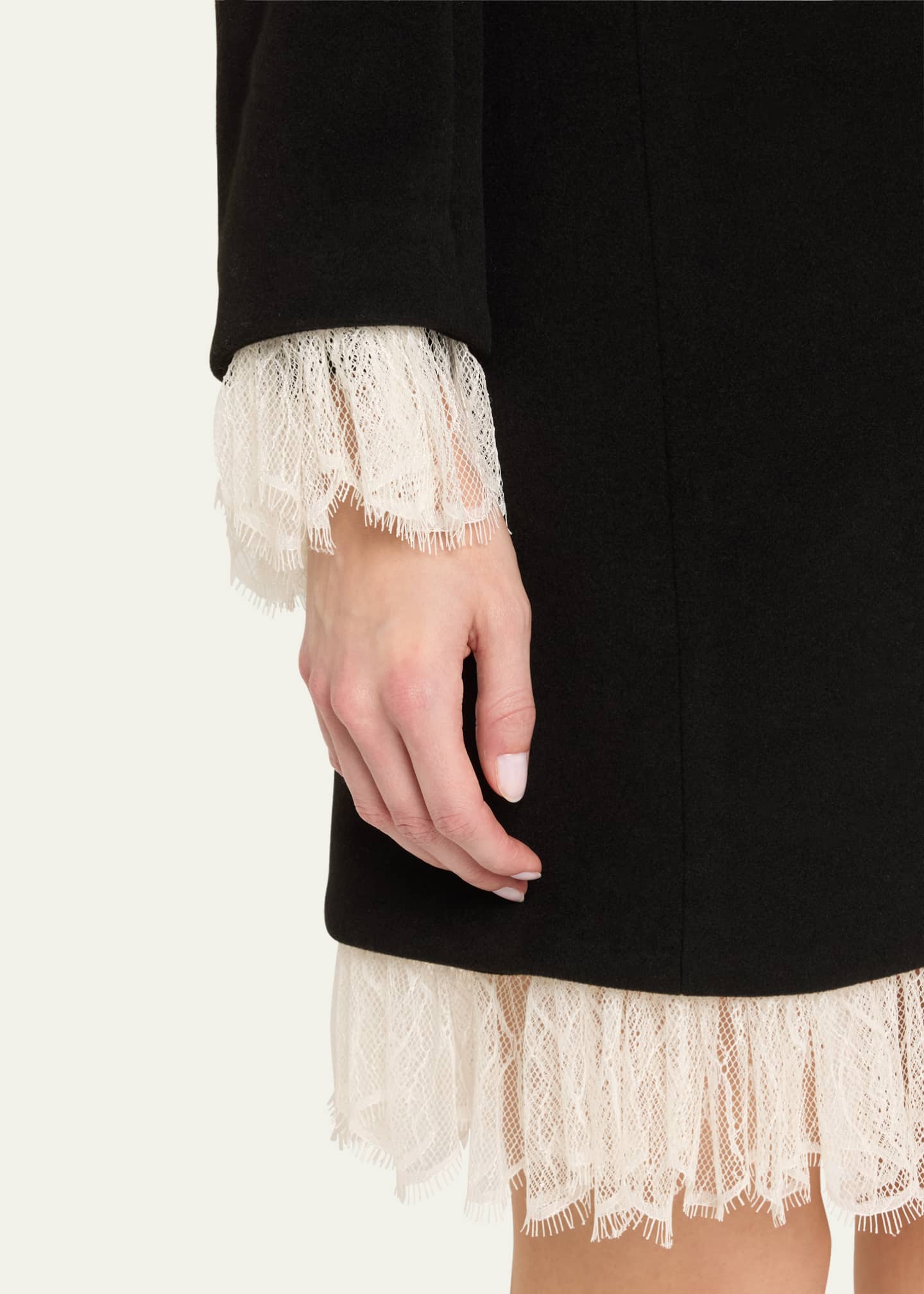 Cinq a Sept Roxie LaceTrim Coat Bergdorf Goodman