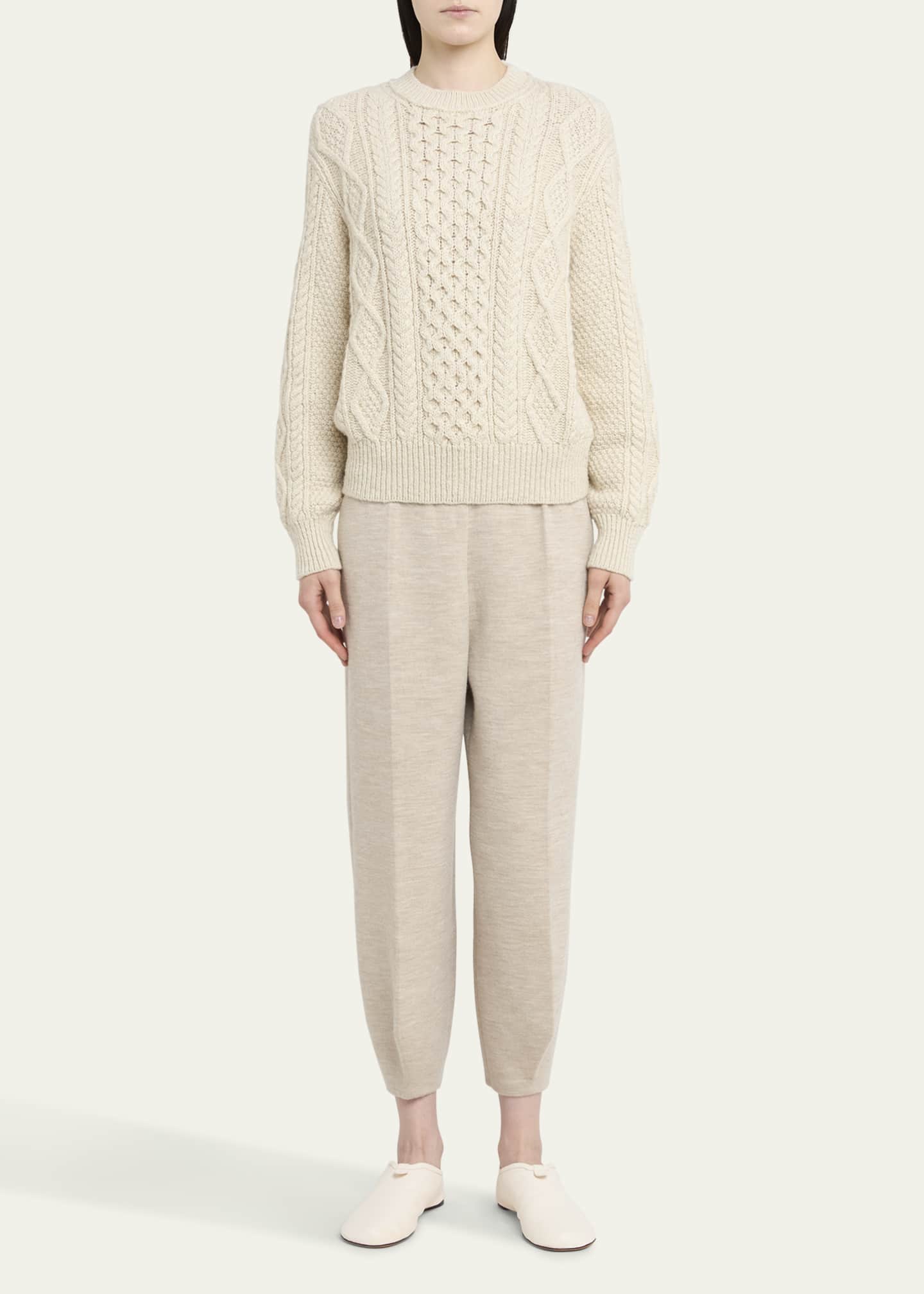 Loro Piana Valduggia Cable Cashmere GG 4 Sweater Image 2 of 5