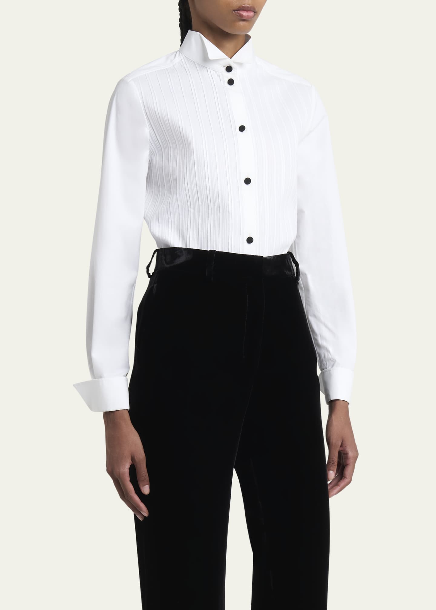 Loro Piana Hadiya Poplin Shirt Tux Image 4 of 5