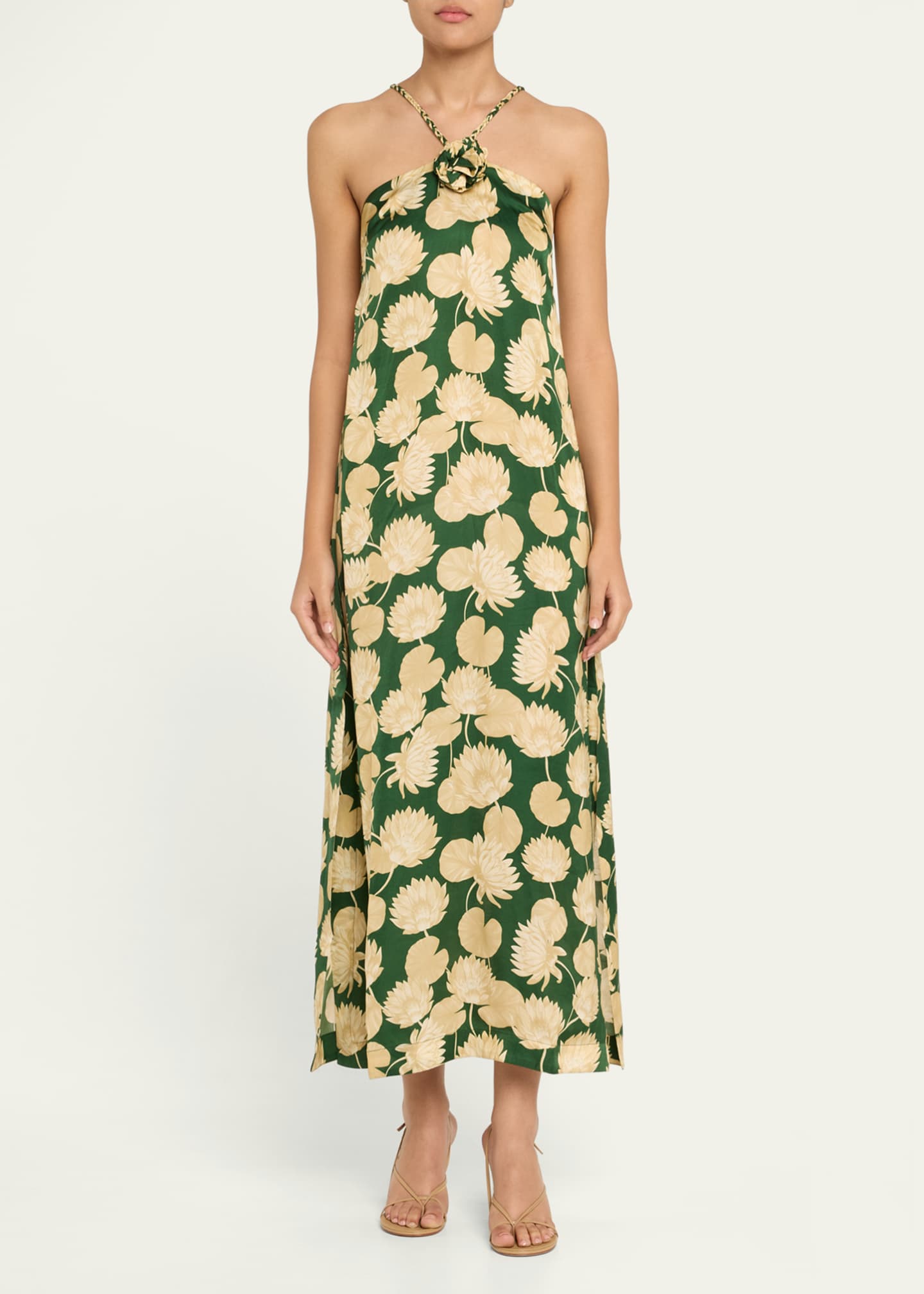 Rosette Maxi Dress