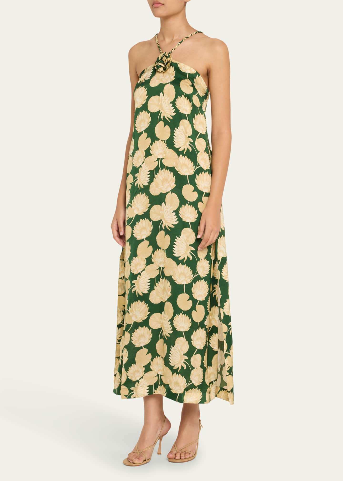 Rosette Maxi Dress